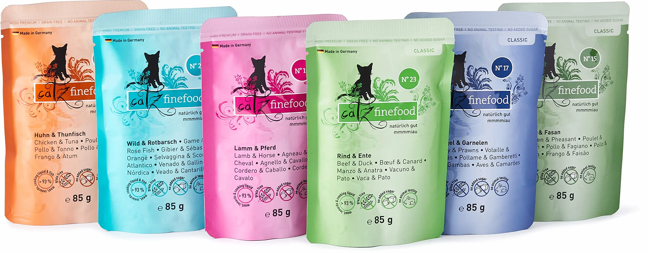 Catz Finefood 008450 Mokra Karma dla Kotów, 12 x 85g