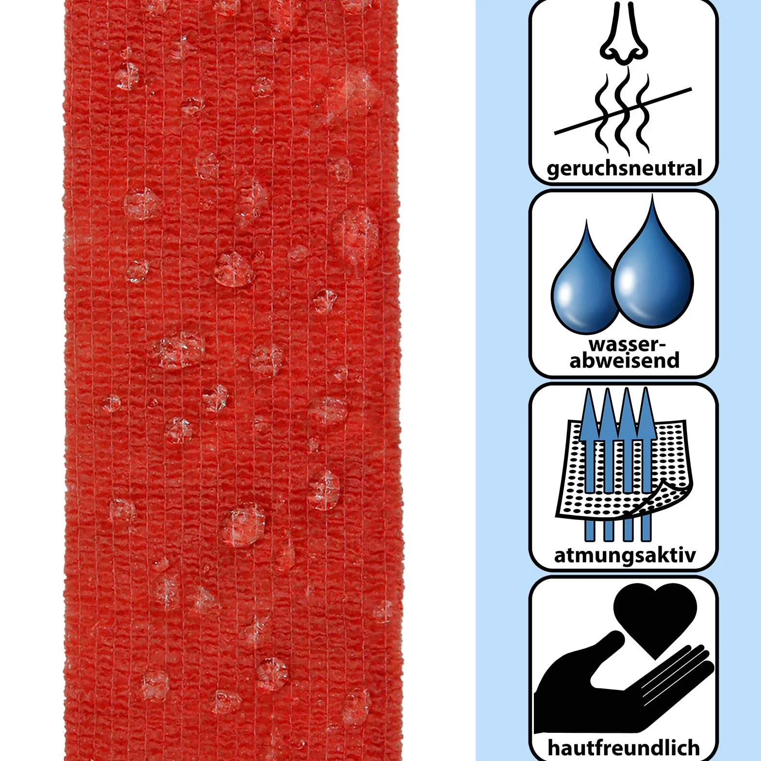 ALPIDEX 6 rolek bandaż samoprzylepny 5 cm x 4,5 m spójny bandaż owijka sportowa taśma samoprzylepna samoprzylepna ręka kolana kostki Vet Wrap pies kot koń, kolor: czerwony