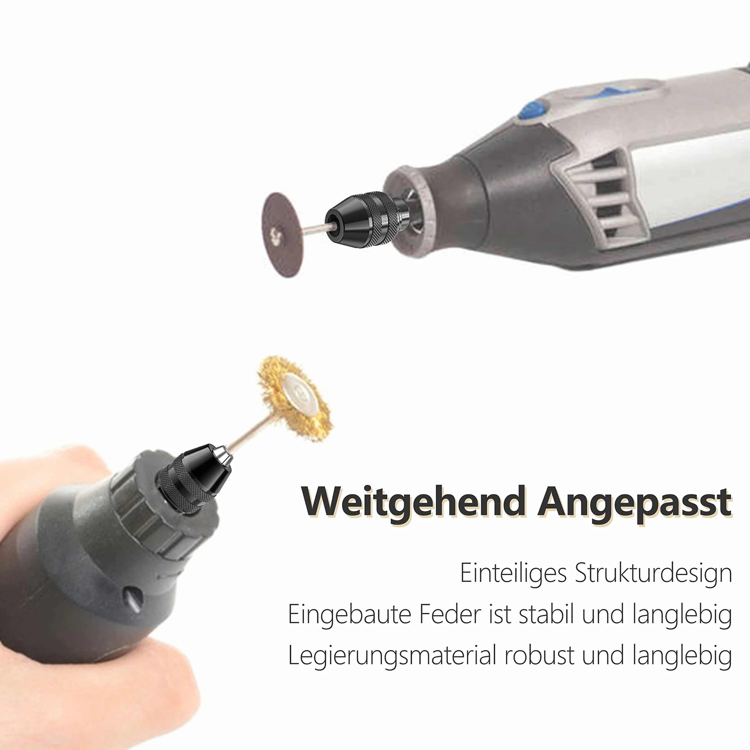 Uchwyt wiertarski samozaciskowy do Dremel 1/32-1/8 wymienny zestaw adaptera szybkiej wymiany 8220 3000 395