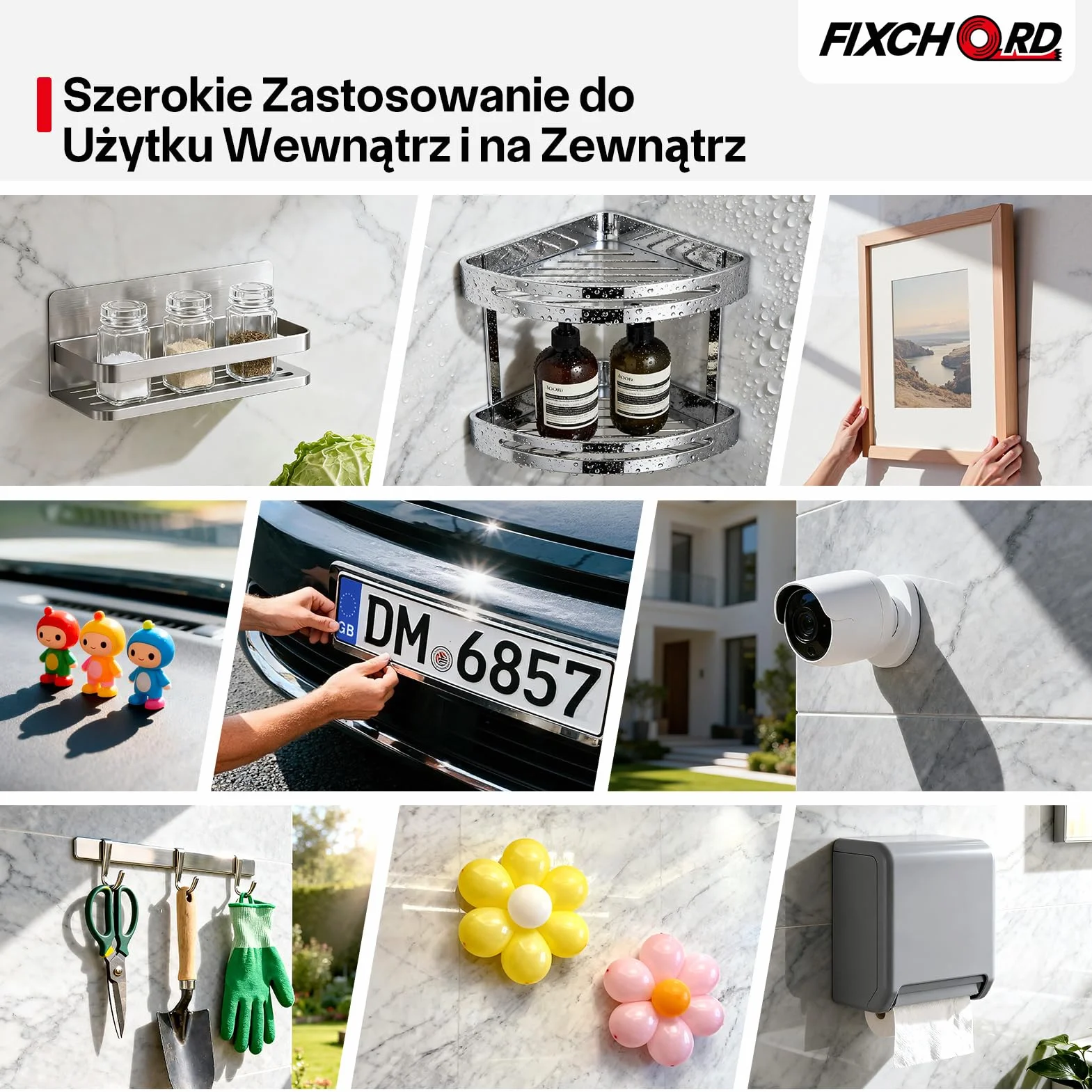 Taśma Dwustronna Heavy Duty, 10m×25mm Bardzo Mocna Taśma Samoprzylepna, Wodoodporna Taśma Montażowa, Dwustronna Akrylowa Taśma Piankowa do Samochodu, Pasków LED, Dekoracji Domu i Biura