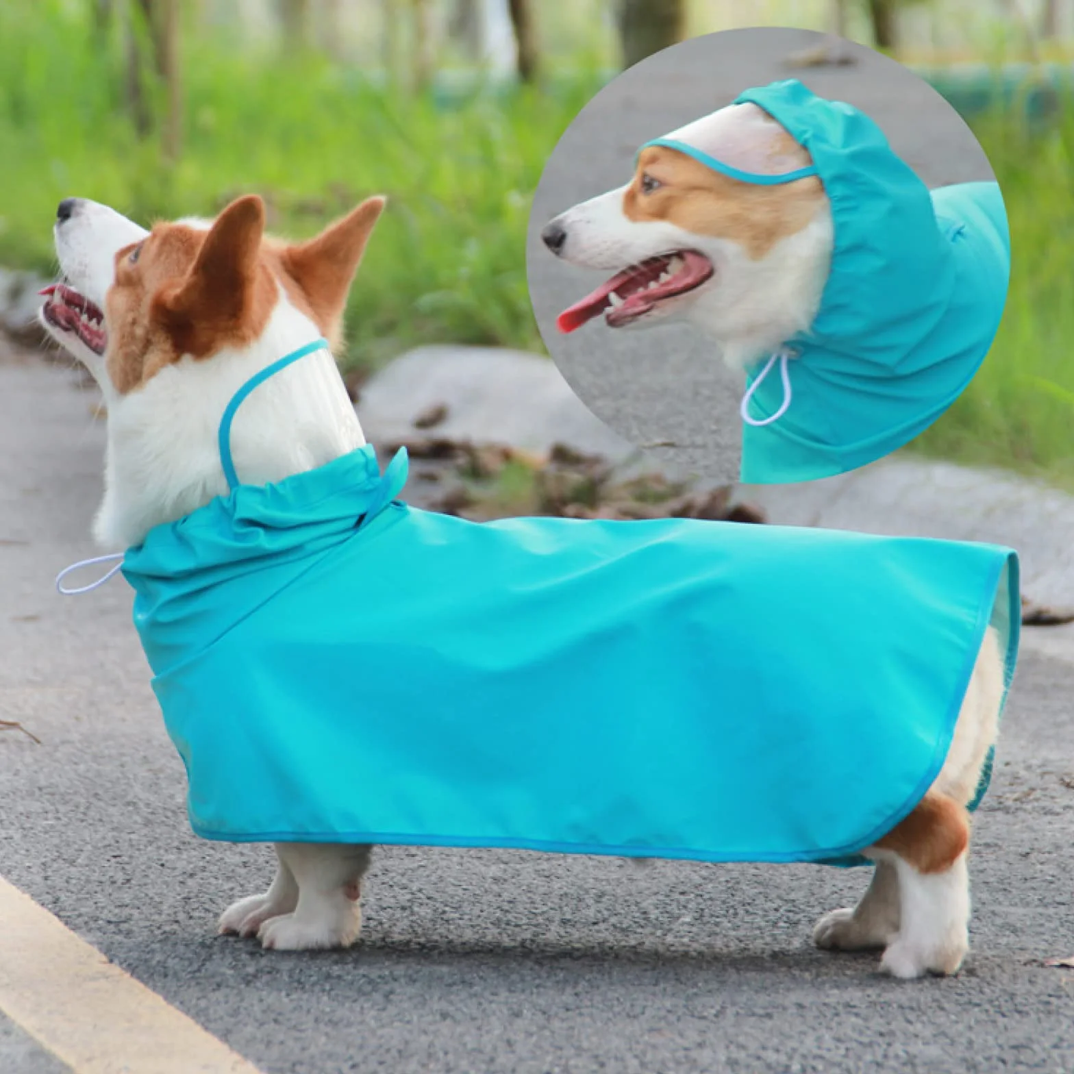 Mały Średni I Duży Pies Płaszcz Wodoodporny Płaszcz Przeciwdeszczowy Dla Zwierząt Outdoor Dog Płaszcz Przeciwdeszczowy Corgi Husky Sznaucer Mops Labrador Płaszcz Przeciwdeszczowy,Żółty,3XL 10-12,