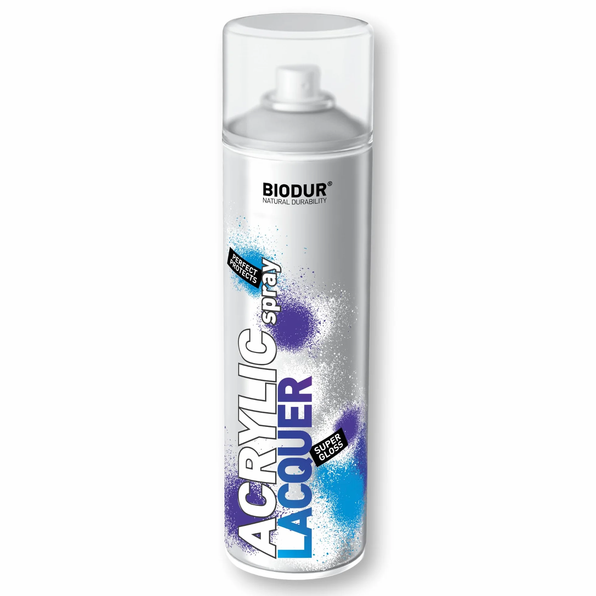 Lakier w sprayu akrylowy uniwersalny 500 ml błyszczący przezroczysty odporny na UV