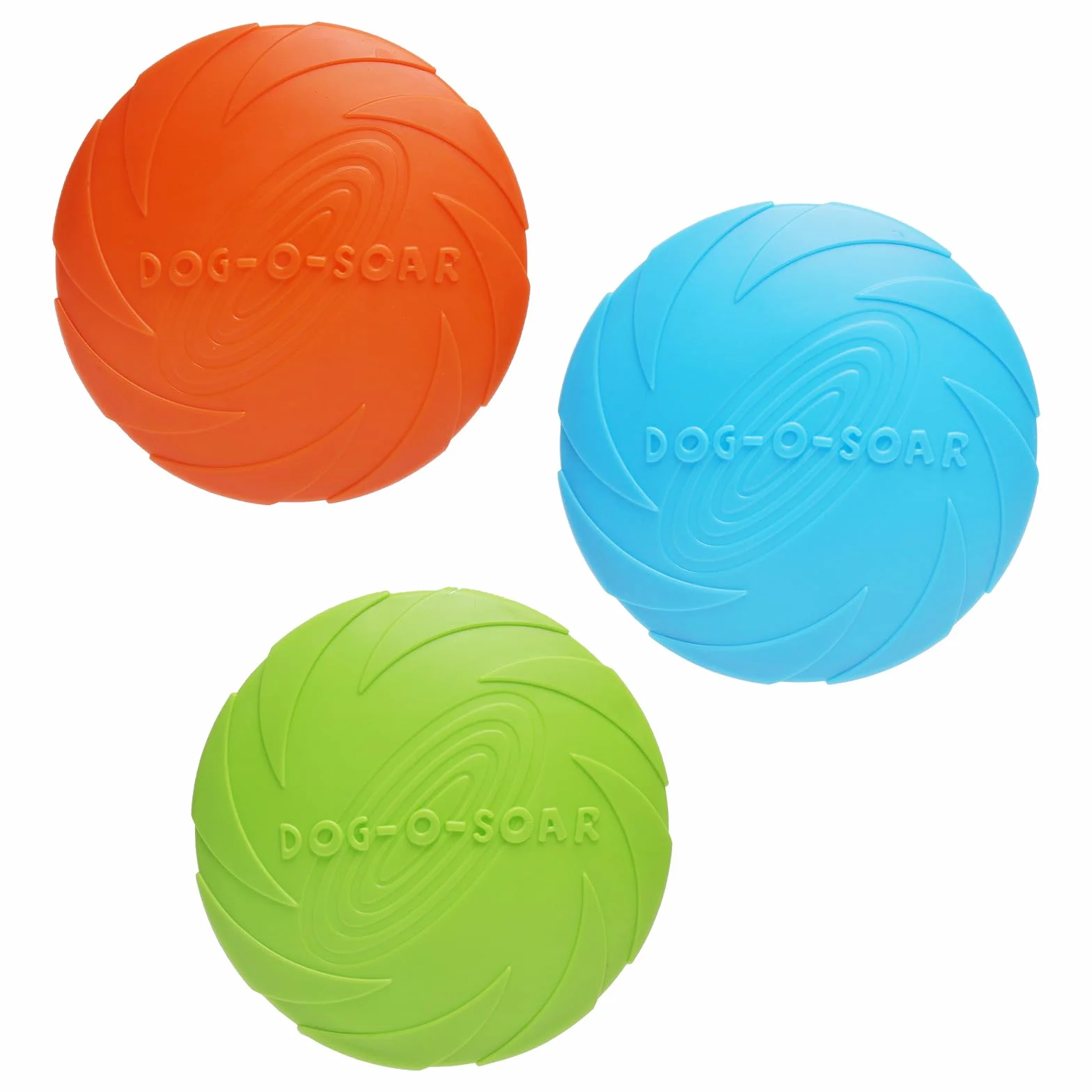 TNSLAND Frisbee Fisbee Fisbee, 3 sztuki, 15 cm, z naturalnego kauczuku, do ziemi i wody