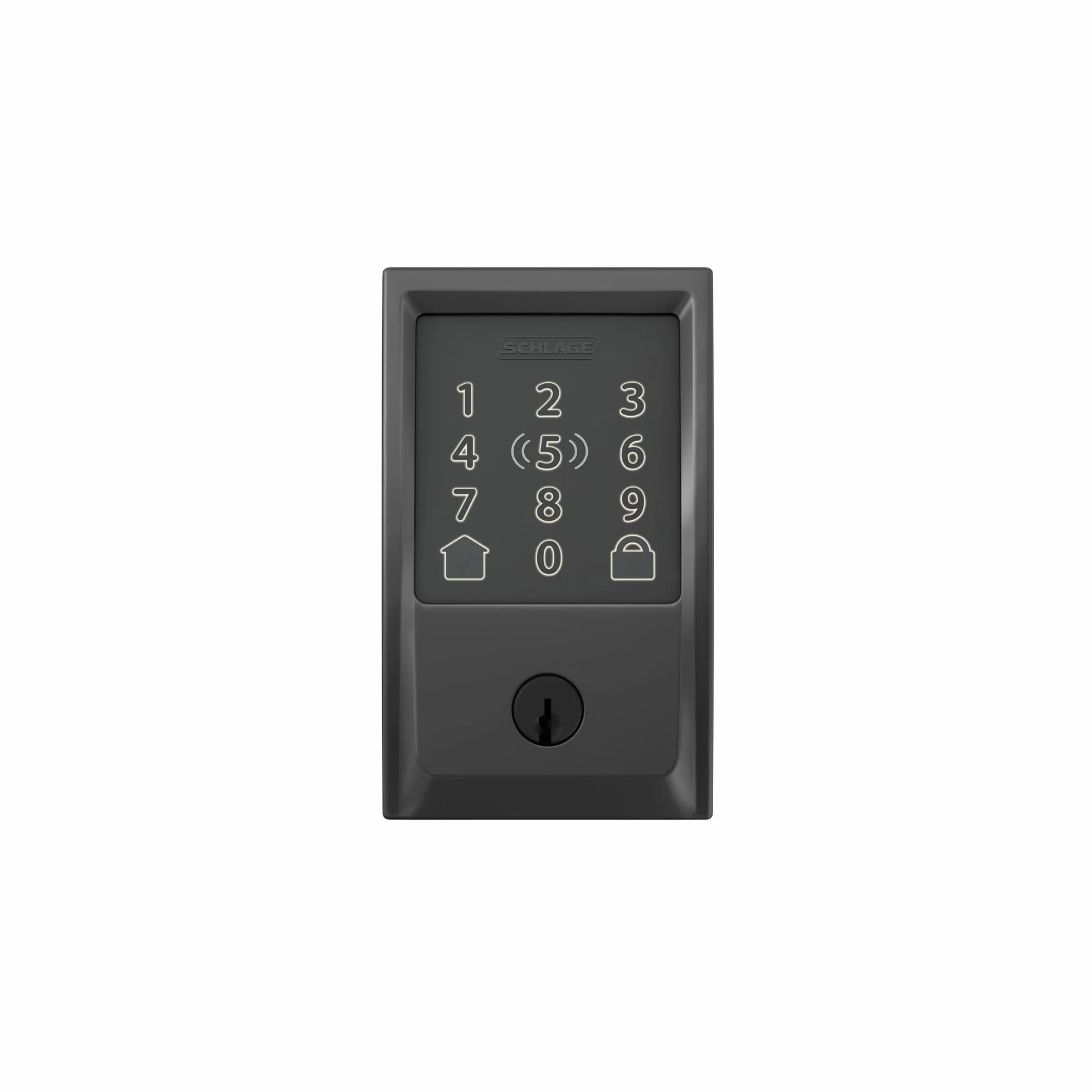 SCHLAGE BE499WB CEN 622 Encode Plus Smart WiFi zamek zasuwowy, czarny matowy