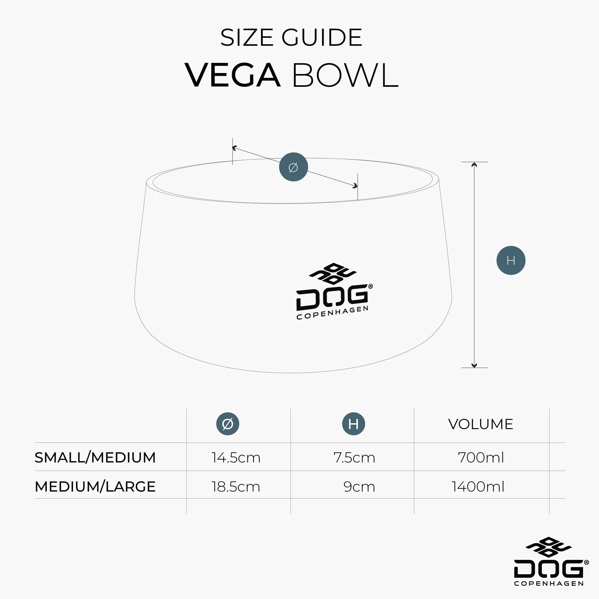 DOG Copenhagen Vega Bowl miska dla psa stal nierdzewna M/L zielony wyścigowy