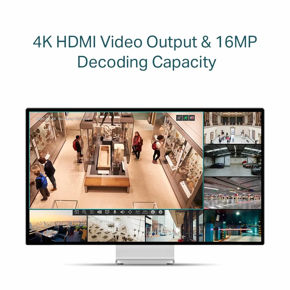 TP-LINK VIGI NVR1104H-4P 4-kanałowy rejestrator sieciowy PoE