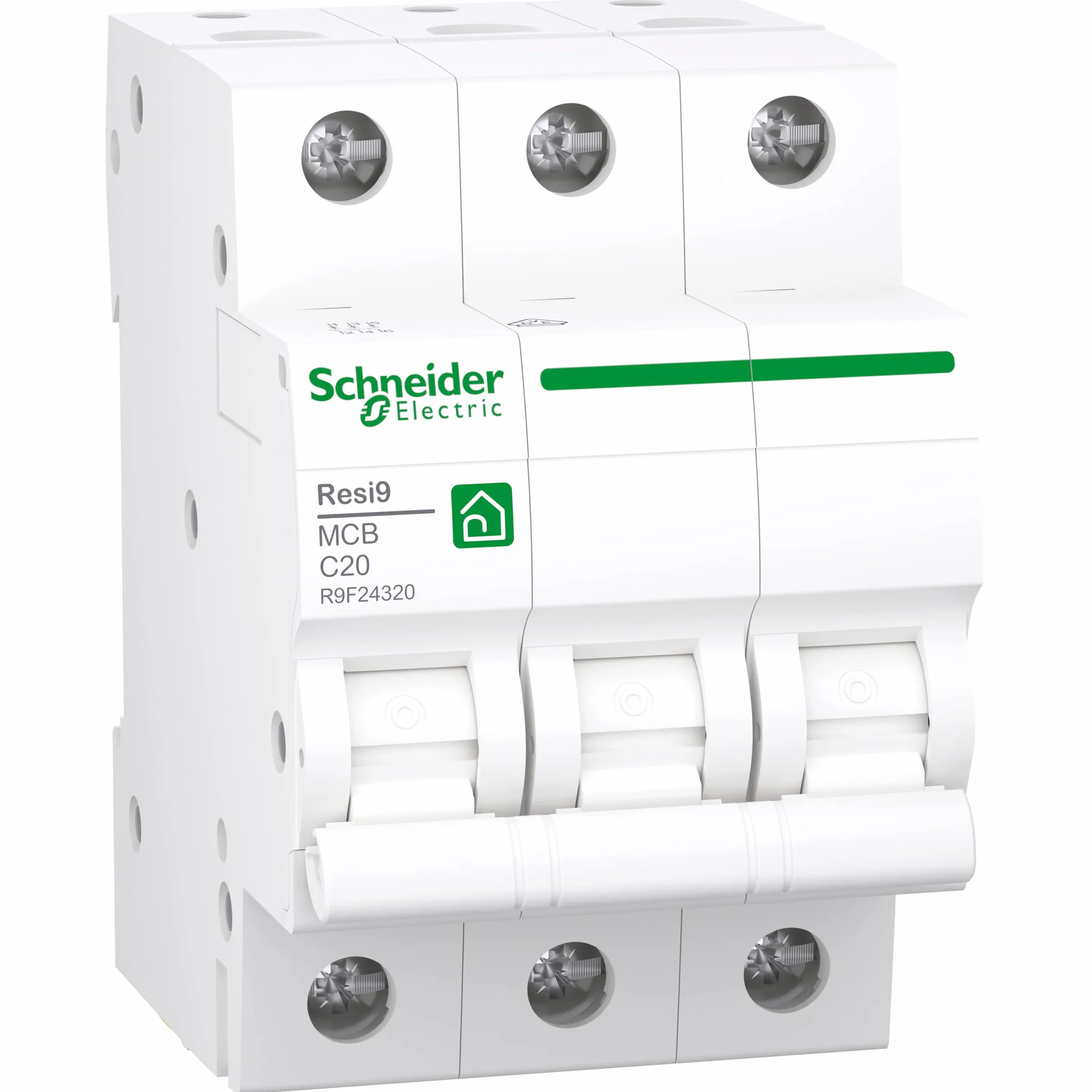Schneider Electric Wyłącznik nadprądowy RESI9 3P 20A C 6KA, R9F24320