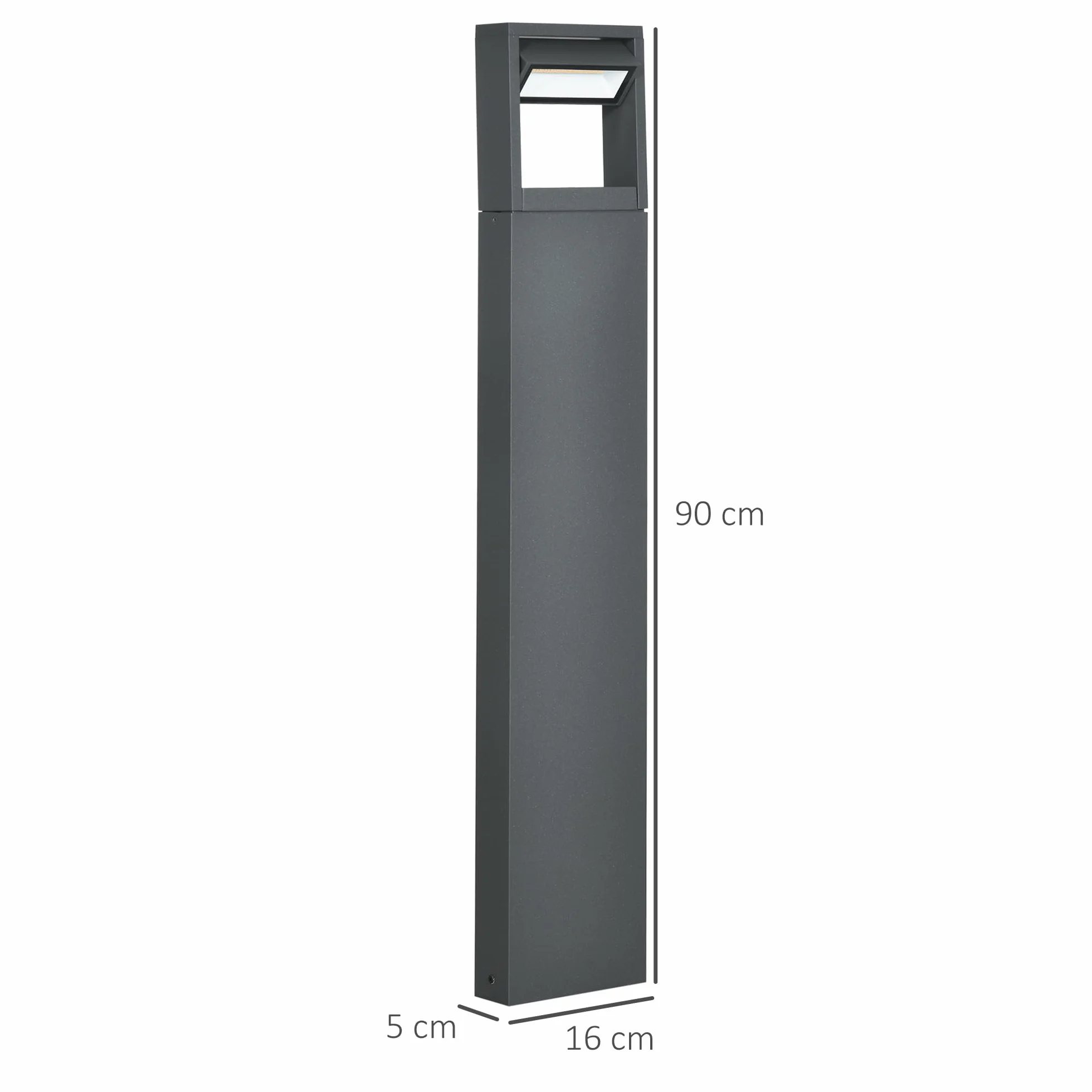 Lampa ogrodowa LED, regulowana, wodoodporna IP65, na szlak
