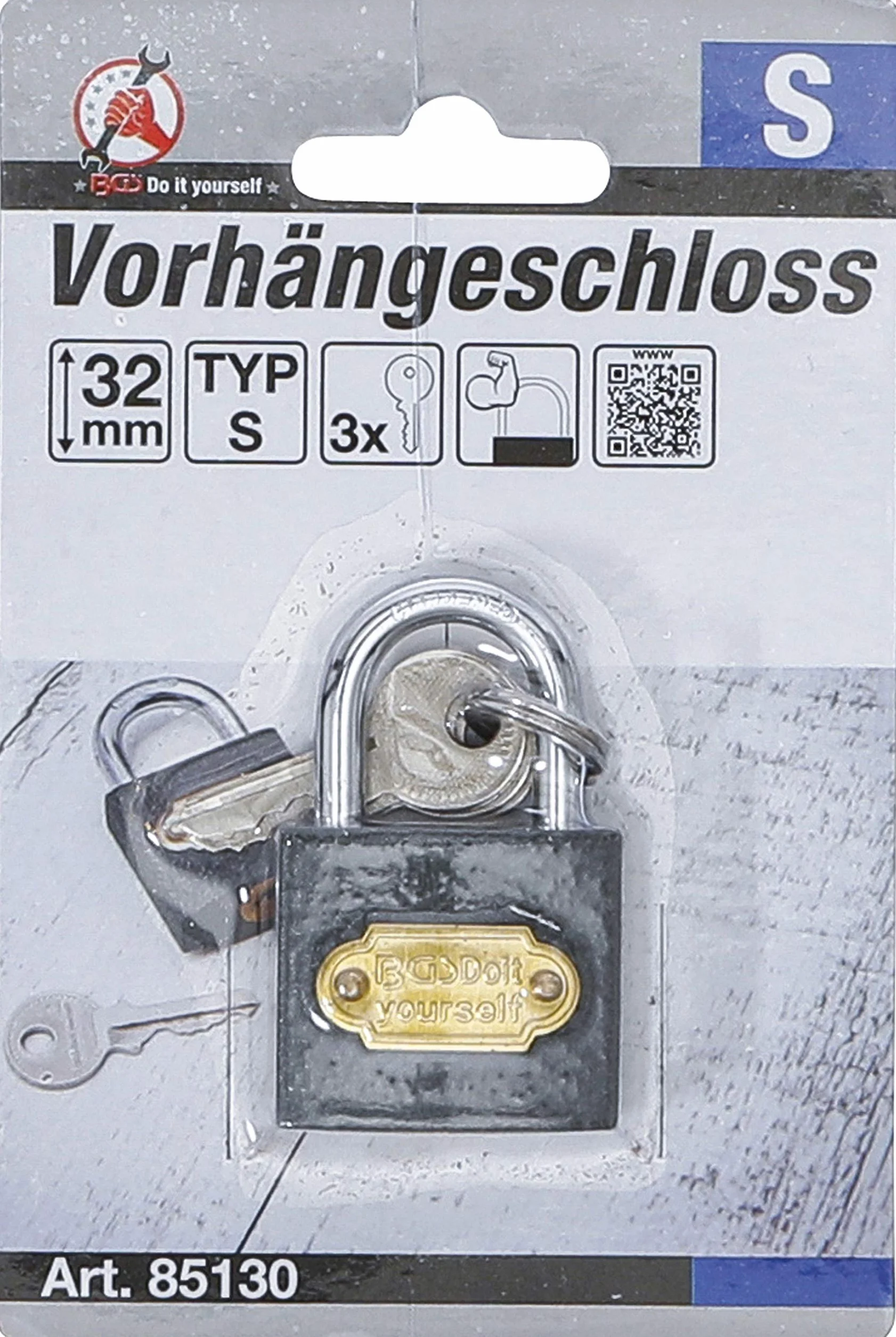 BGS Kłódka 32 mm typ S