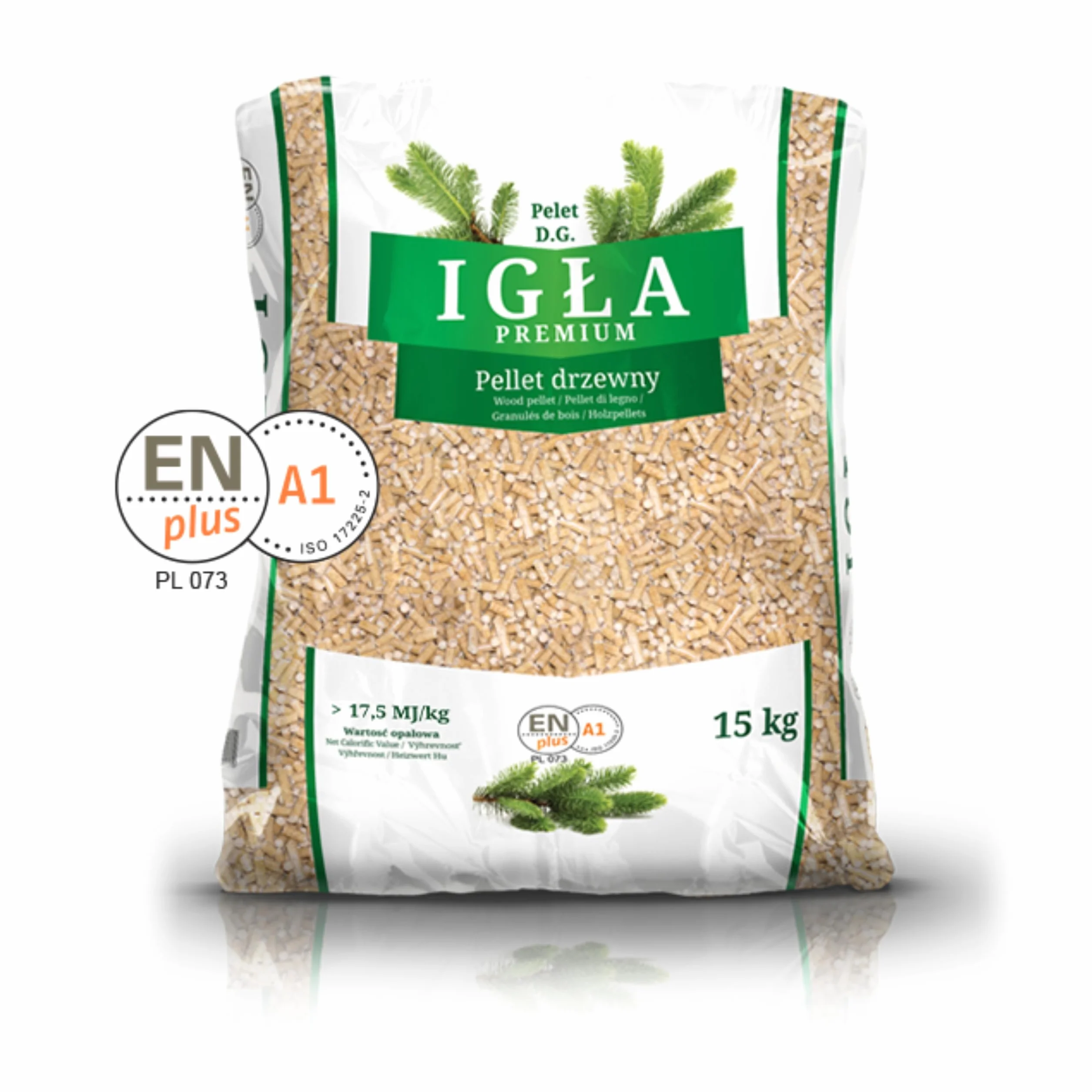 Pellet grzewczy sosnowy 6 mm 15 kg x 2 worki 30 kg