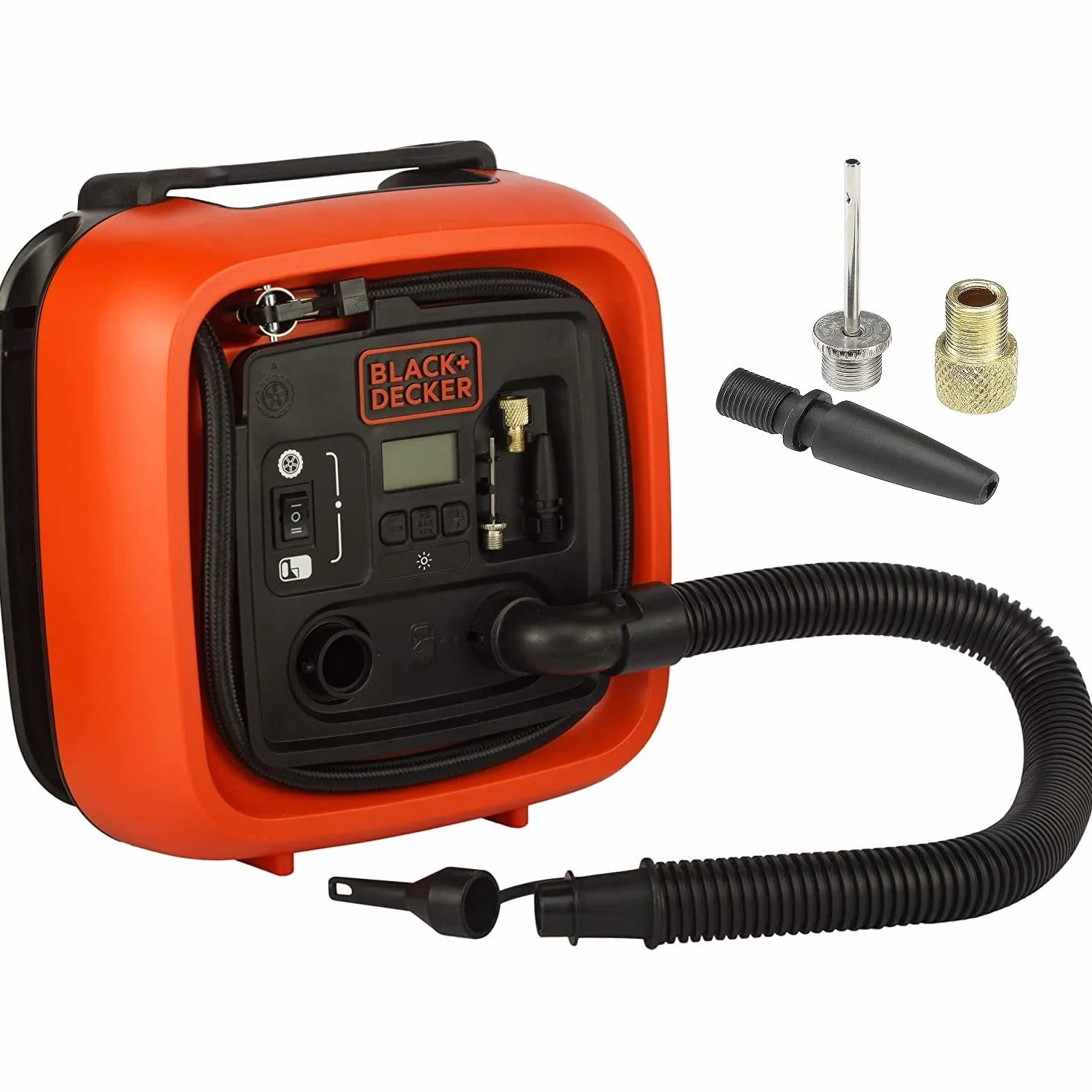 Black & Decker, Kompresor-sprężarka, zasilanie poprzez złącze 12V, 11 Bar, ASI400-XJ
