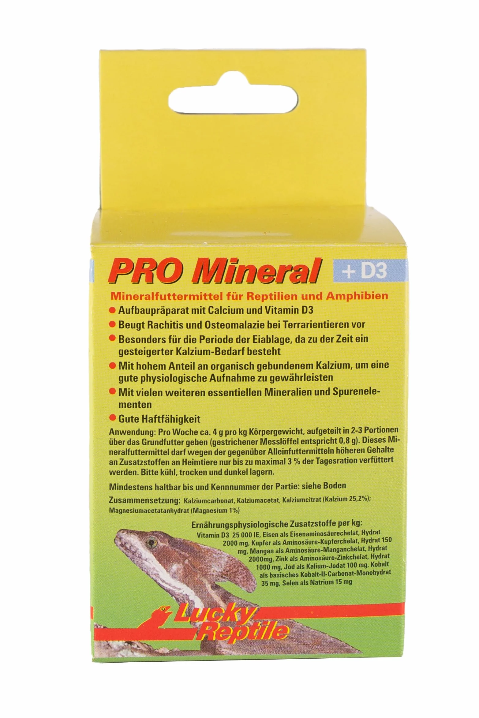 Lucky Reptile PRO Mineral + D3 60 g preparat mineralny z witaminą D3 dla gadów