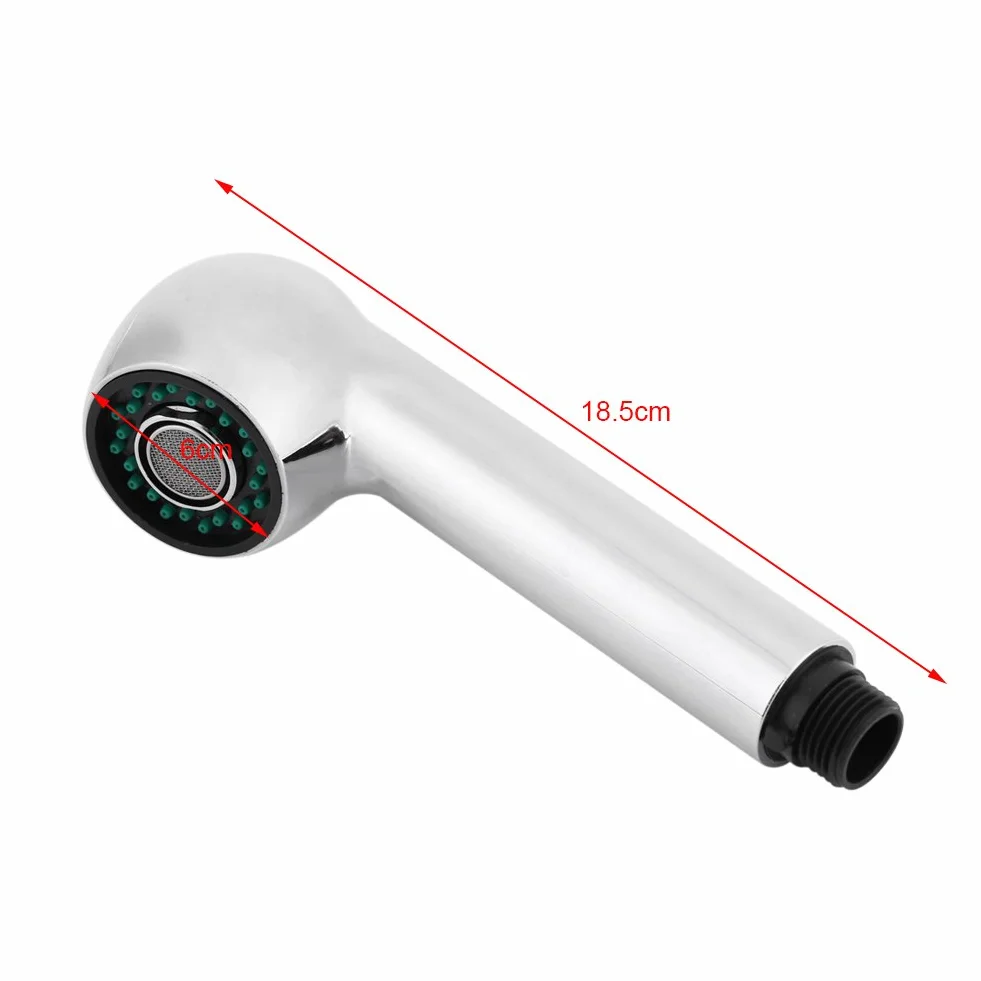 Fdit Głowica natryskowa kranu kuchennego G1/5.1 cm bateria wyciągana 2 tryby srebrna