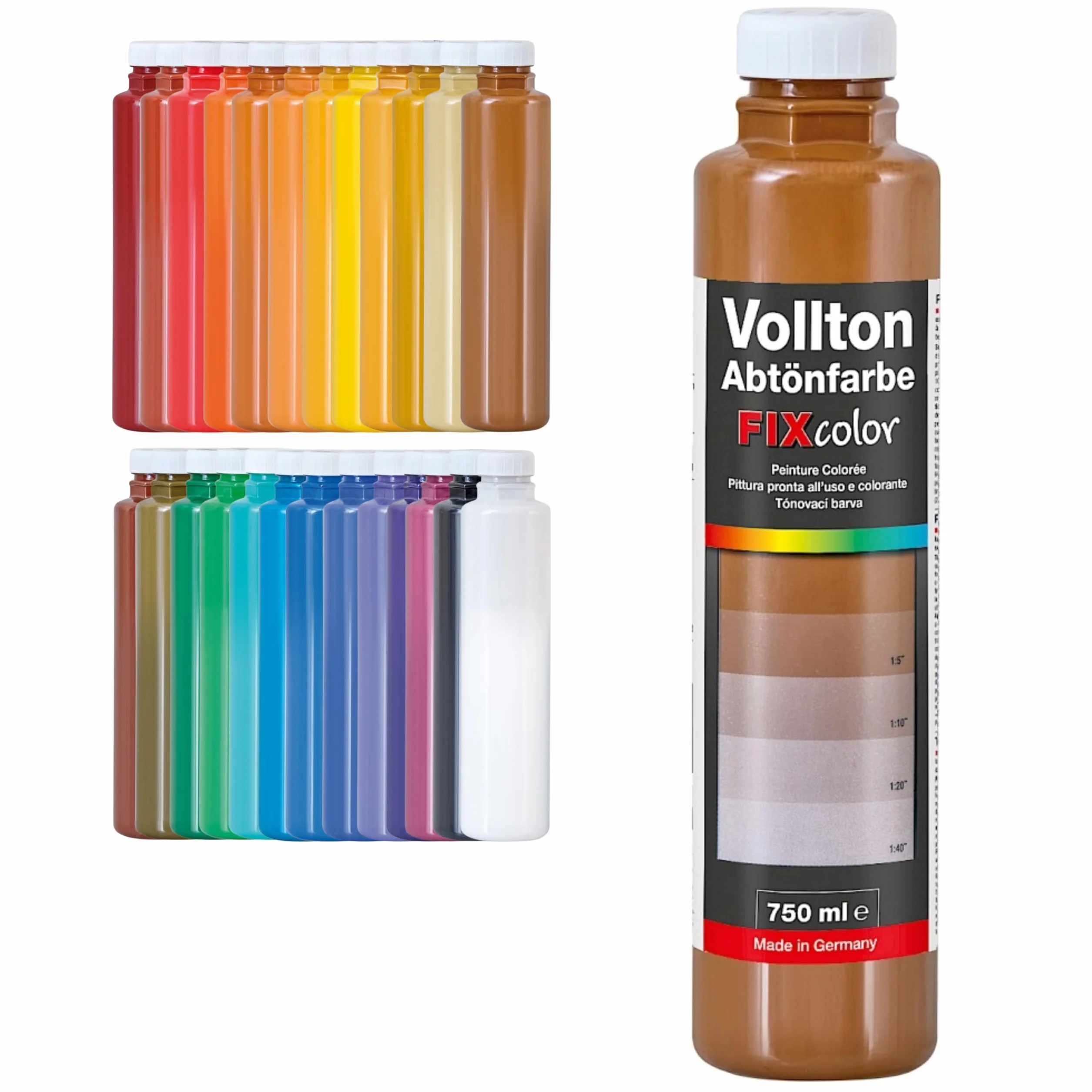 Decotric Decolor Farba barwiąca do cygarowego brązu 750 ml