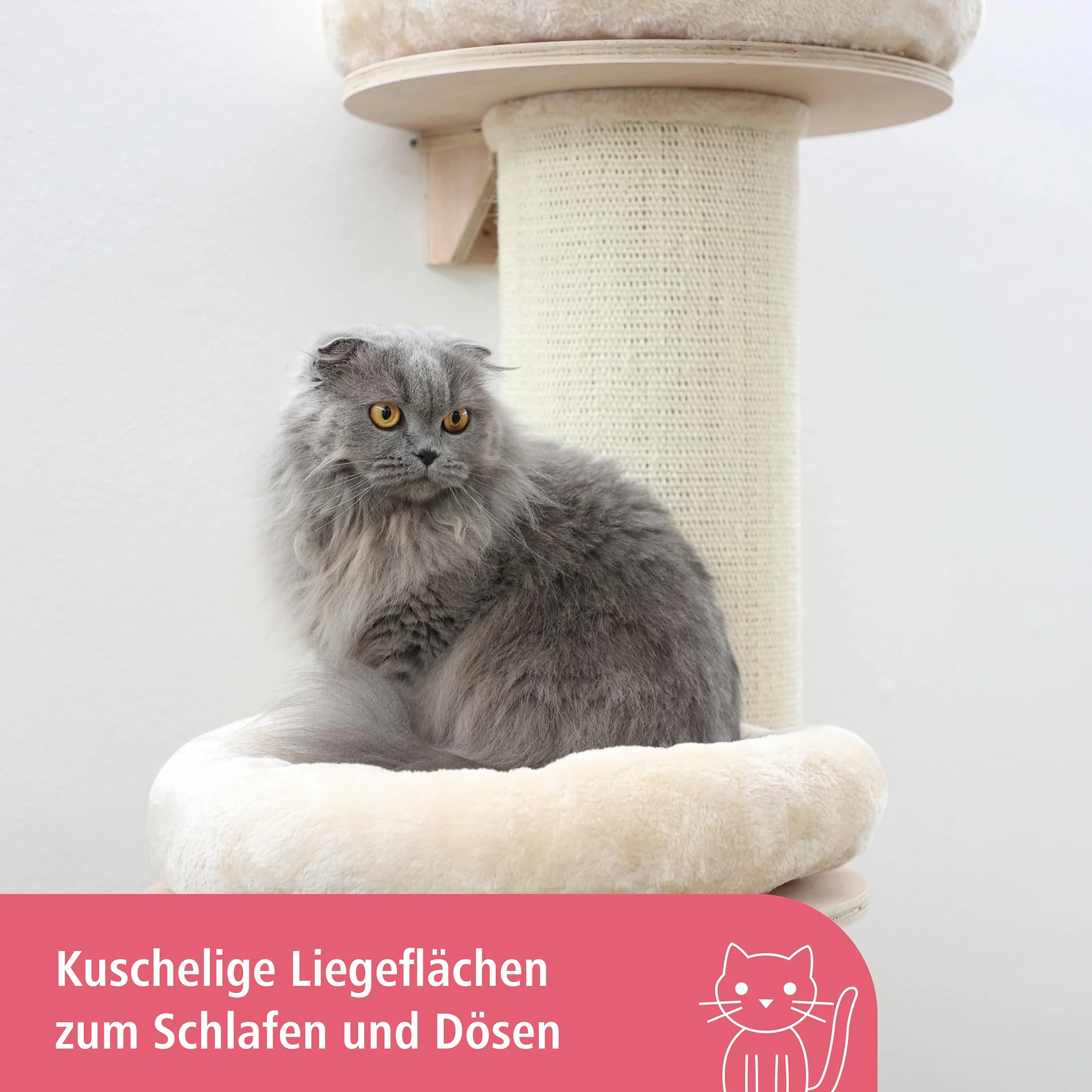 Kerbl Pet Maxi-Pet Wieża dla Kota, Beżowy, 187 x 38 cm