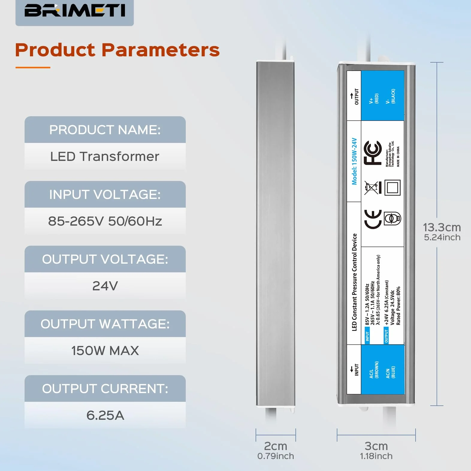 LED Transformator 24V 150W Sterownik LED IP67 Zasilacz 6.25A Wejście Transformatora AC 220V na DC 24V Napięcie Sterownik Stałego Napięcia Transformator Niskiego Napięcia Niskonapięciowy