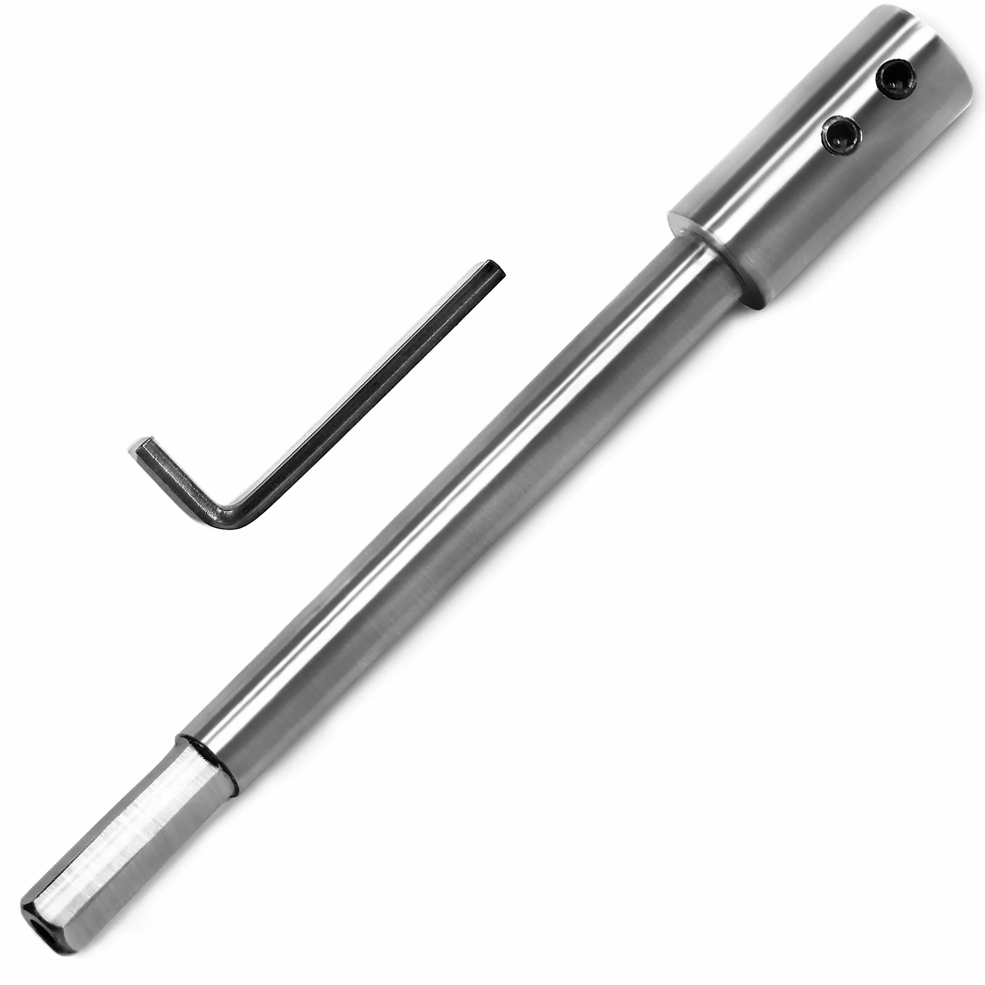 ASNOMY 170 mm bardzo długie przedłużenie do wierteł Forstnera z trzonkiem 3/8", przedłużka do szczególnie głębokich frezów i przełomów