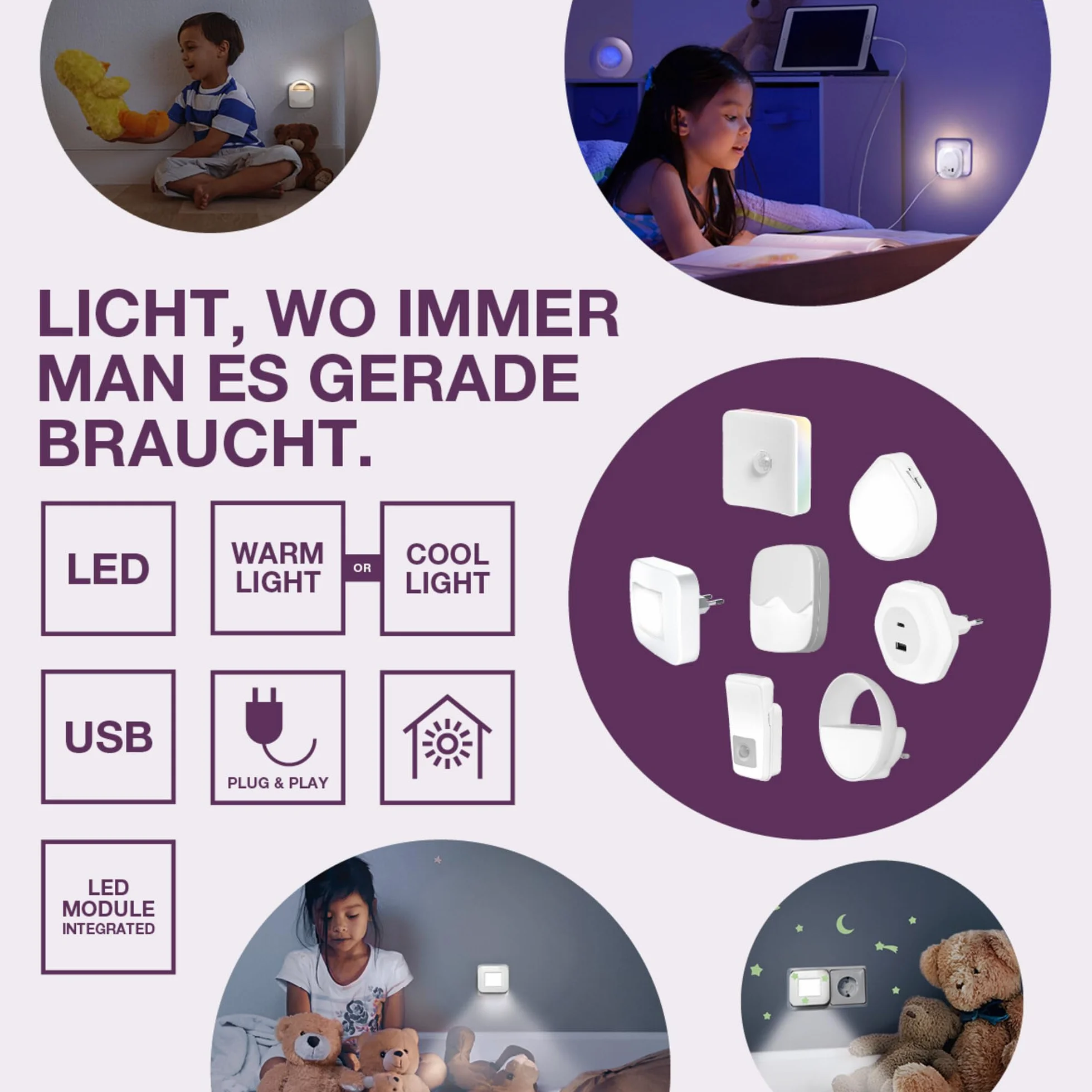 OSRAM Lampa sufitowa NIGHTLUX, biała, czujnik ruchu, IP20, zasilana bateryjnie, 4000 K zimna biel, idealna do korytarzy, schodów i wnętrz