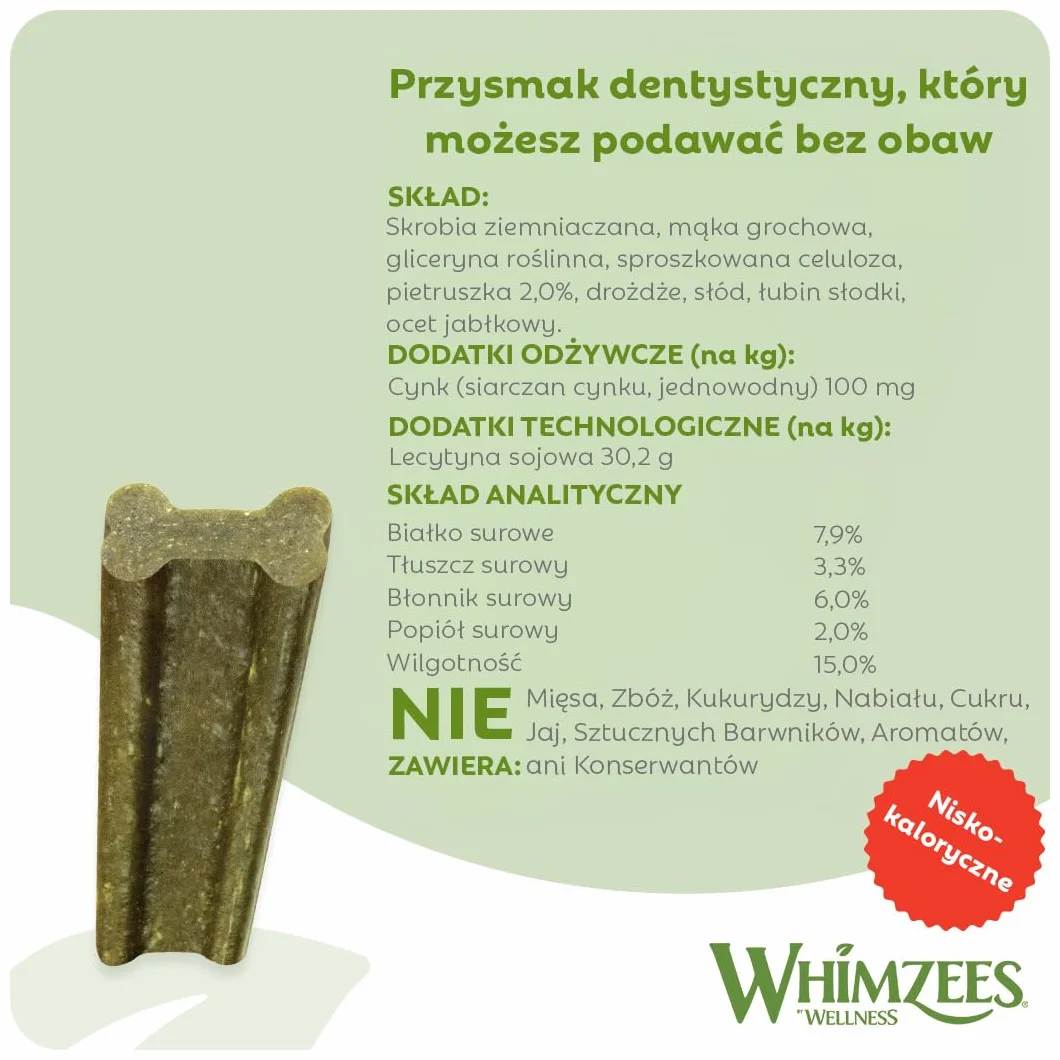 WHIMZEES Soft Stix S, 28 Sztuk – Rozmiar S, Gryzaki Dentystyczne dla Małych Psów, Naturalne, Bezzbożowe, Bez Dodatku Cukru