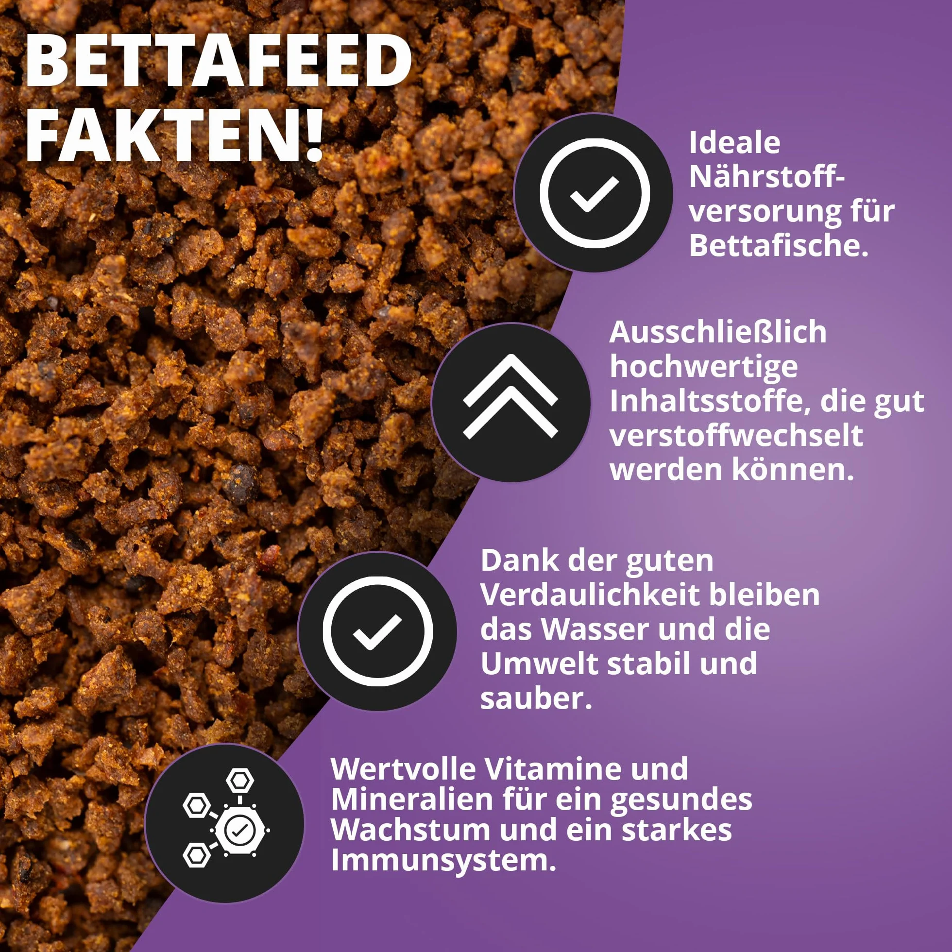 NatureHolic Bettafeed - Bettafutter I specjalny pokarm dla ryb bojowych I ze wszystkim, czego potrzebuj± Bettas I delikatna produkcja I wyprodukowany w Niemczech I 50ml