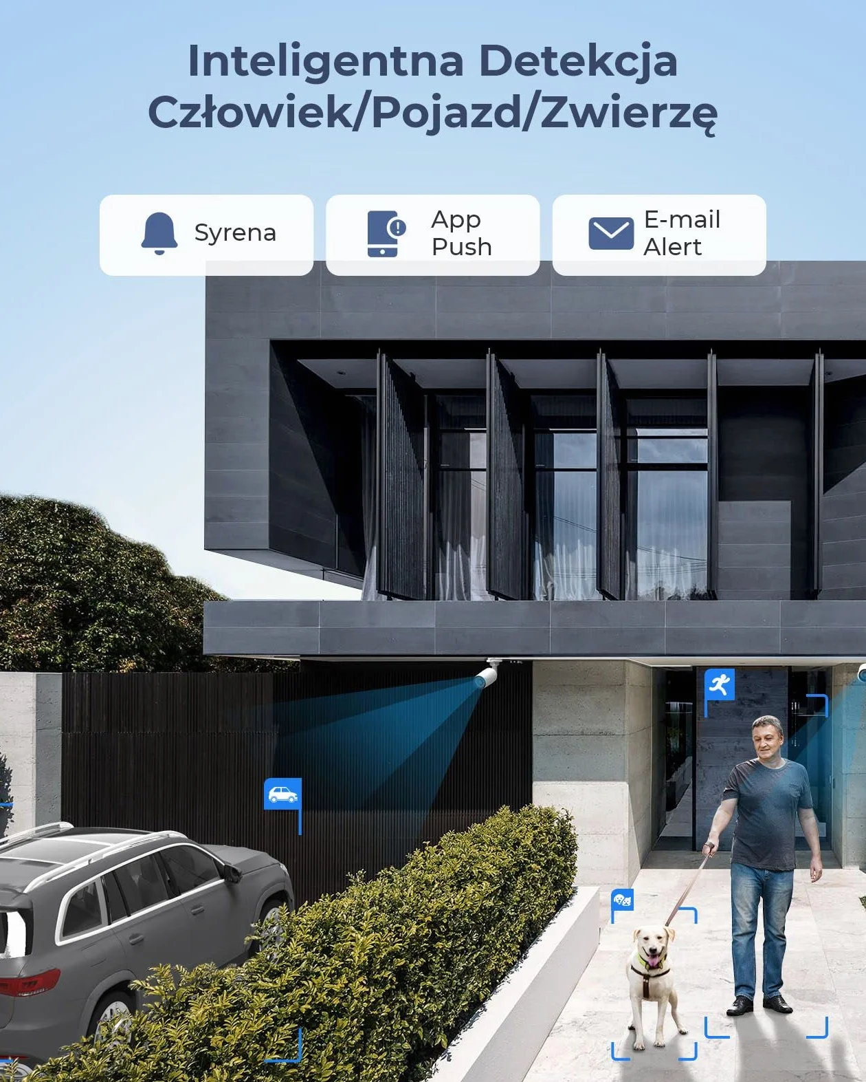 Reolink 12MP PoE Camera System 8szt H.265 Kuloodporne Kamery zewnętrzne Detekcja osób/pojazdów 16CH NVR 4TB HDD RLK16-1200B8-A