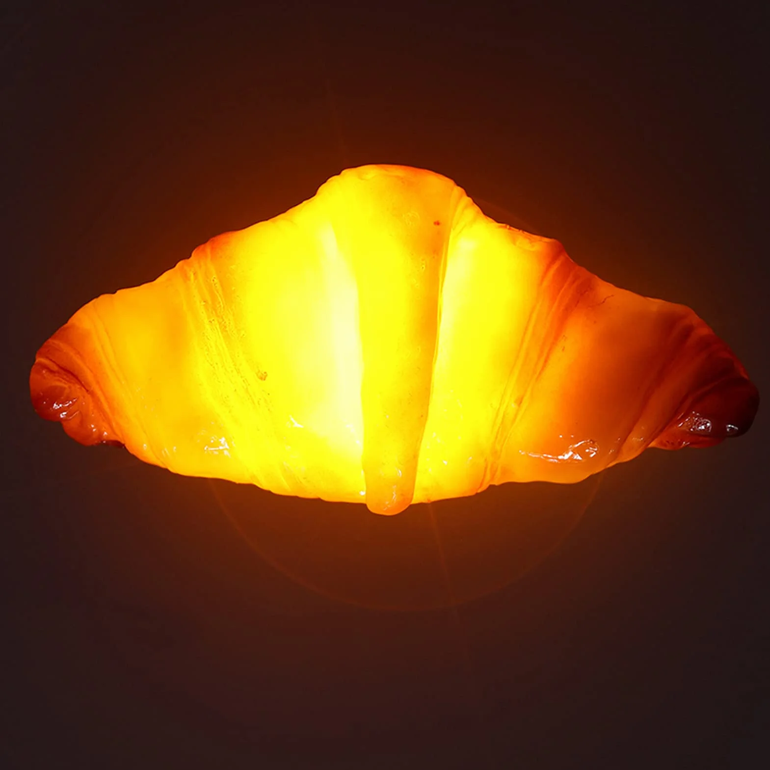 Lampka Nocna LED, Lampka do Chleba Croissant Lampka Nocna Symulacja Lampka w Kształcie Chleba Dekoracyjna Lampa LED dla Dziewczynki Kid Sypialnia dla Dzieci Cukiernia