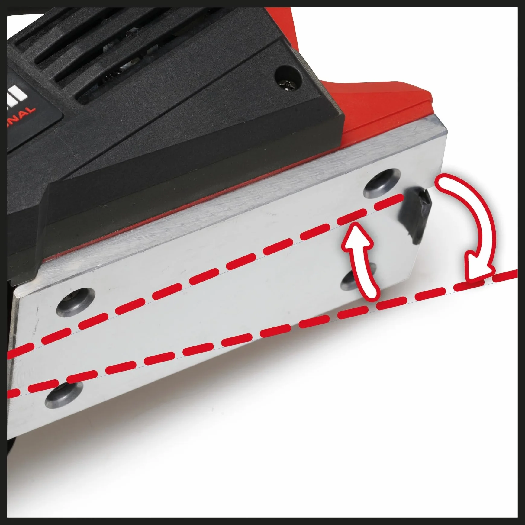 Einhell Profesjonalna przenośna strugarka akumulatorowa TP-PL 18/3 Li BL-Solo Power X-Change (18 V, bez węgla, szerokość 82 mm, maksymalna głębokość przejścia 3 mm, wał do żelaza, podkładka do