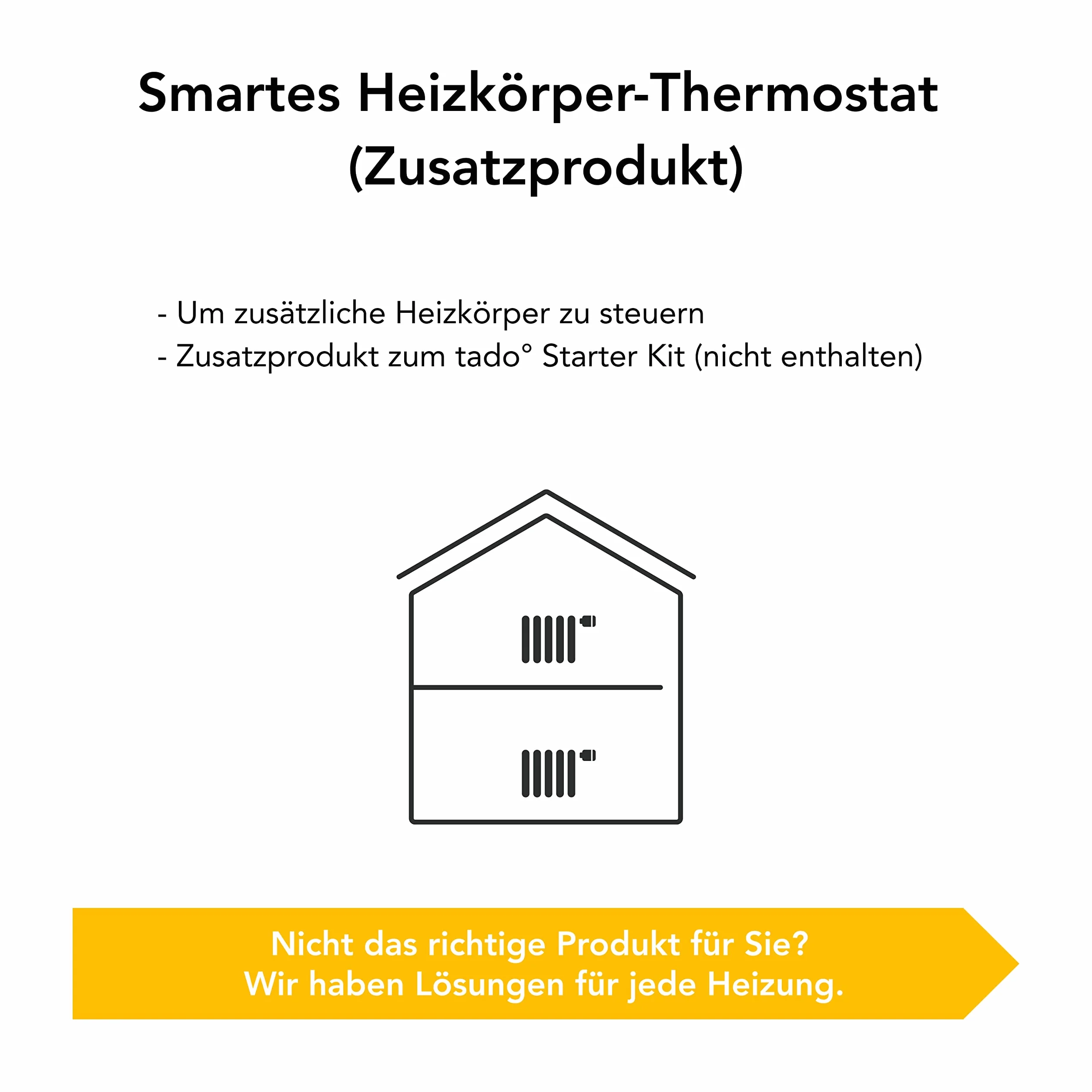 Inteligentny Termostat Grzejnikowy tado°, 3-Pack – dodatki, inteligentne sterowanie wieloma pomieszczeniami, Biały, V3P-3SRT01-AZ-ML-00