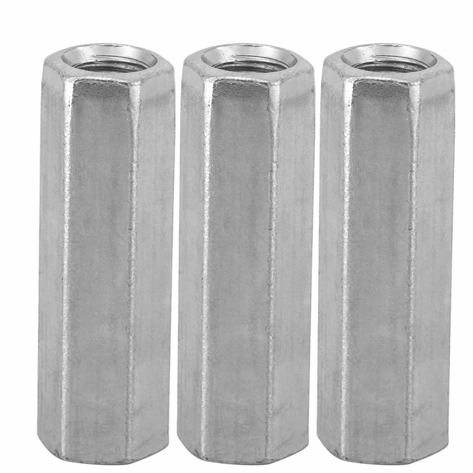 Nakrętki Sześciokątne M8 Ocynkowane Stal Węglowa Gwint Wewnętrzny 10 Sztuk M8x40 12mm
