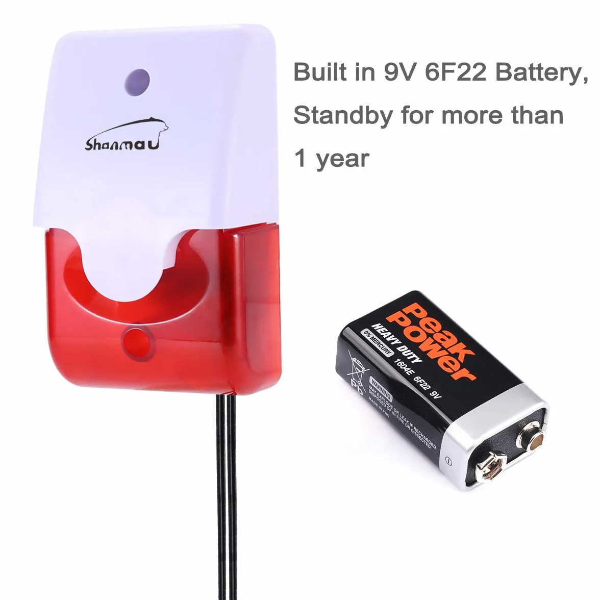 Czujnik poziomu wody z alarmem 120 dB, regulowana głośność, kabel sondy 5 m, wykrywanie przelewu i braku wody
