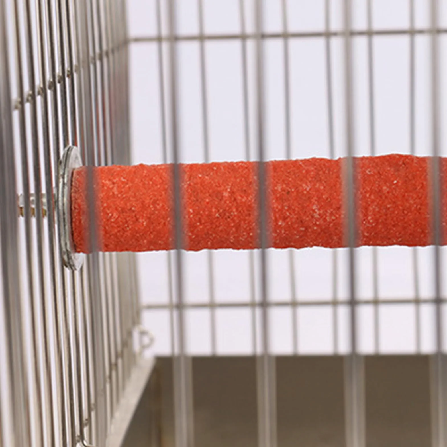 Szlifierka dla ptaków, okonia w klatce dla ptaków – Parrot Frosted stojak na okonie do klatki, zabawka do ostrzenia pazurów, dla papug, papug, gołębi