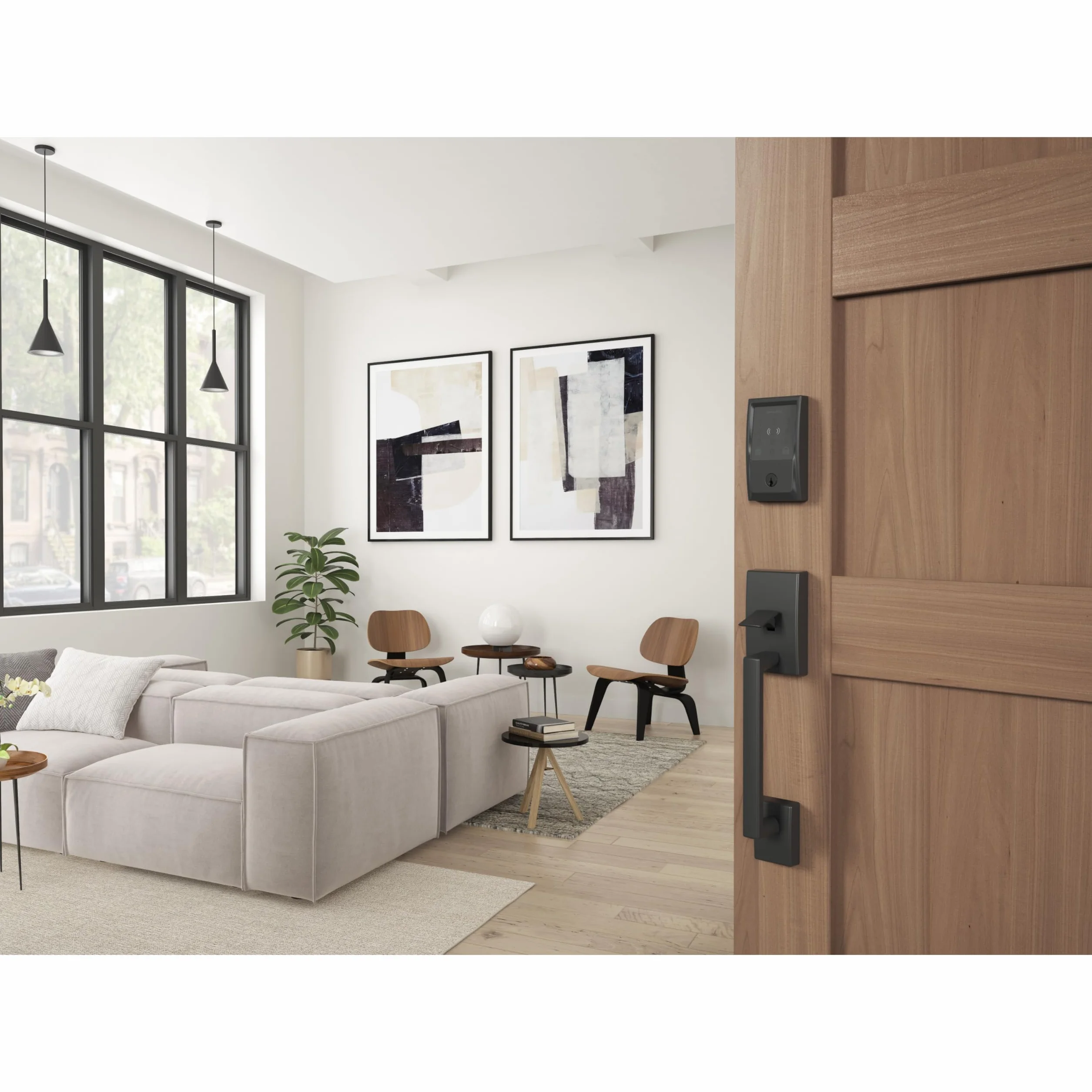 SCHLAGE BE499WB CEN 622 Encode Plus Smart WiFi zamek zasuwowy, czarny matowy