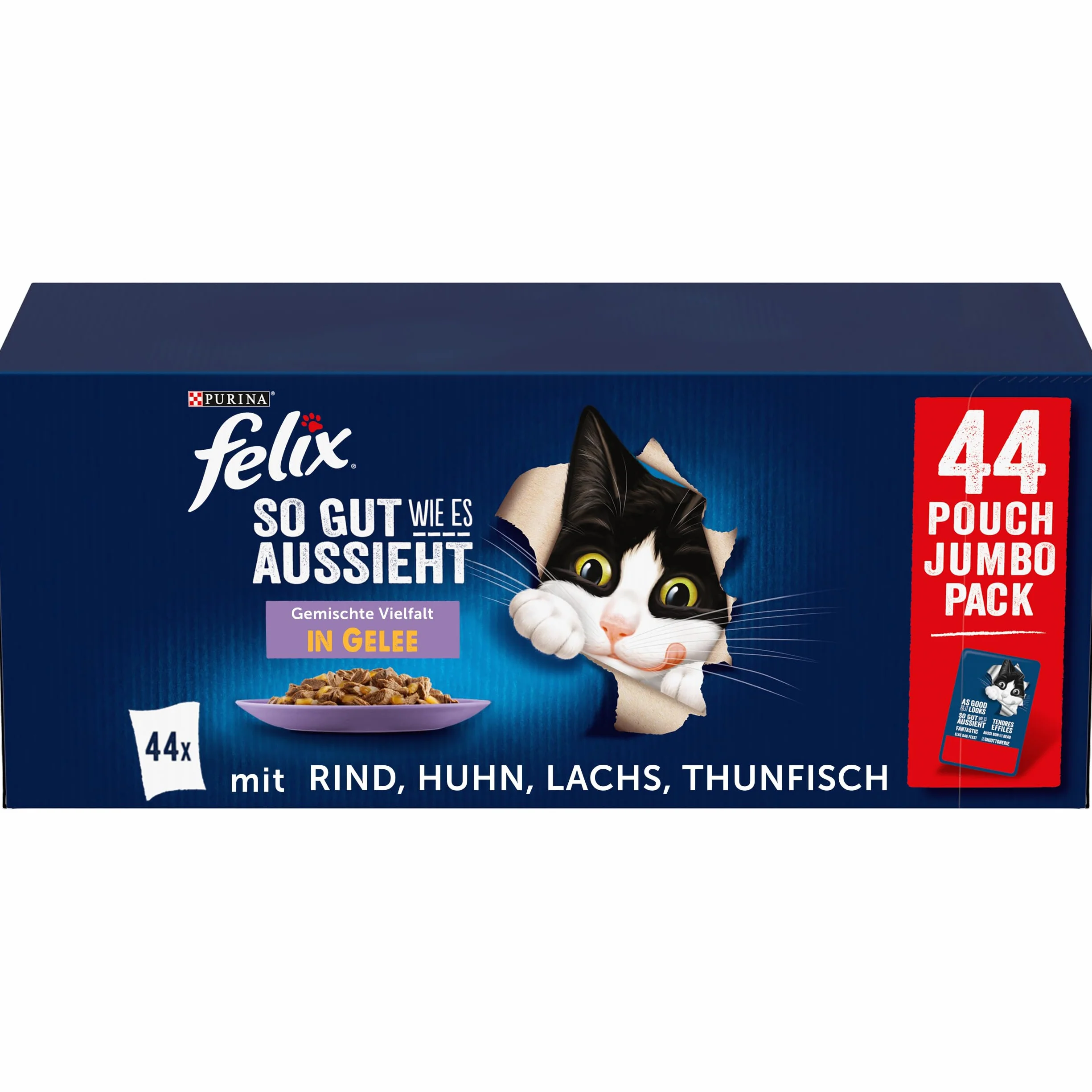 FELIX Mokra Karma dla Kotów Galaretka Mieszanka 44 x 85 g