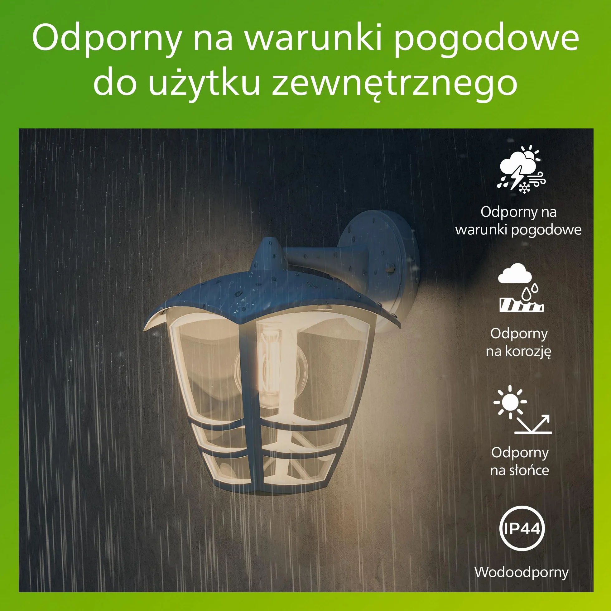 Philips My Garden Creek Lampa Ogrodowa, Aluminium, Biały, 24 cm