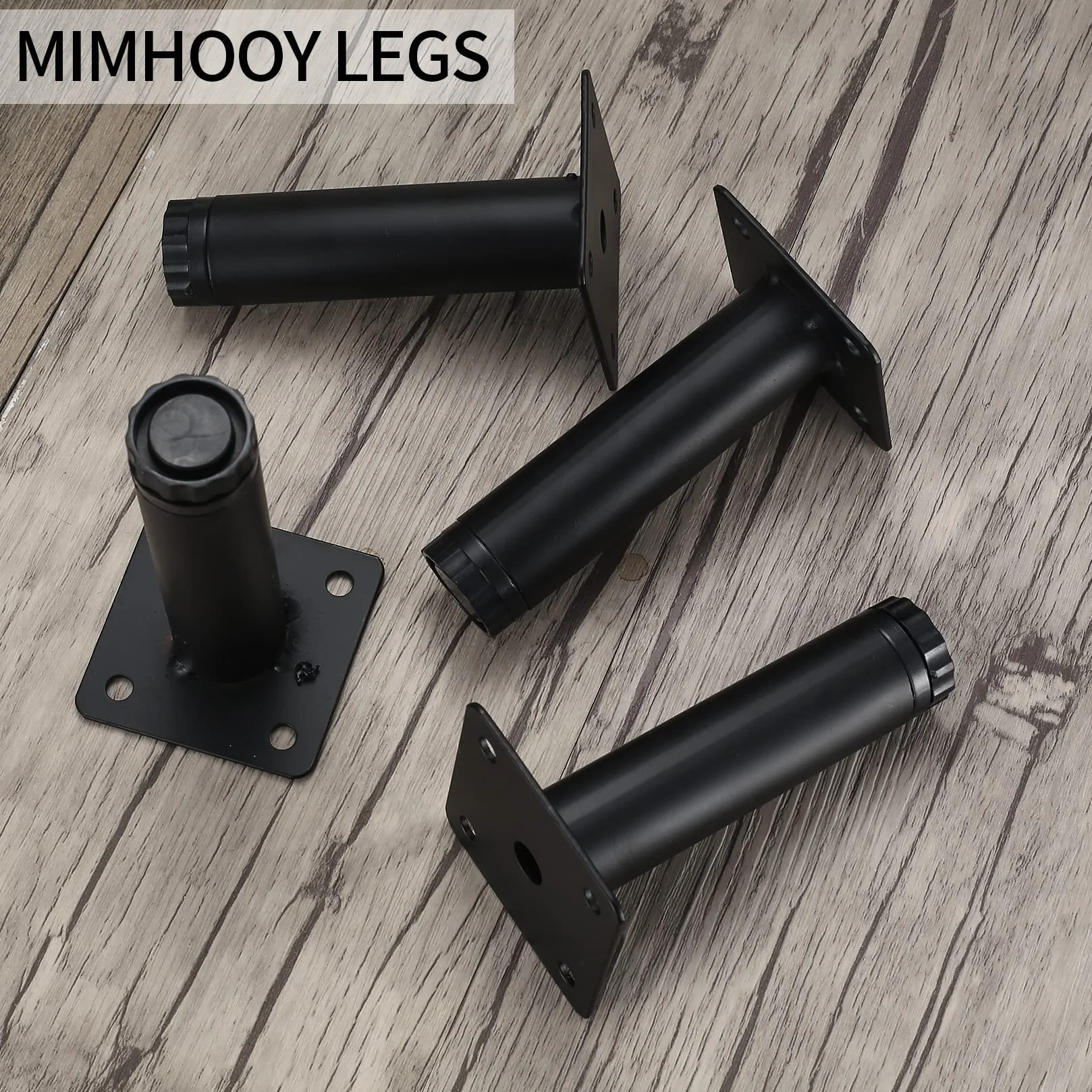 4 nogi meblowe, 30 cm, regulowane nóżki meblowe, metalowe nóżki do szafy, do mebli, sofy, stołu, krzesła, biurka, kuchni, szafy, nogi (30 cm)