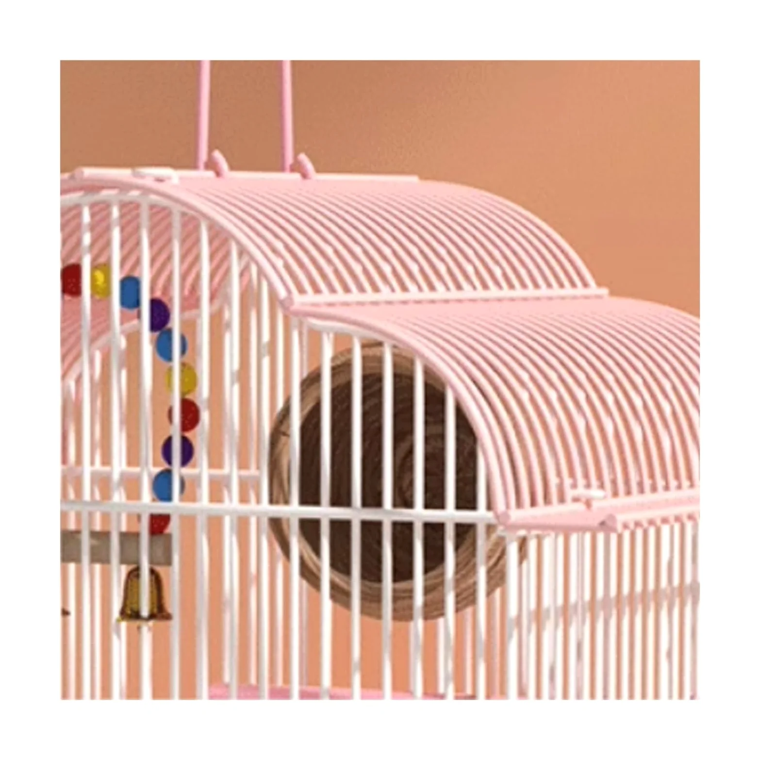 Klatka dla ptaków Klatka dla ptaków Papuga Mały ptak Specjalna klatka dla ptaków Dom Duża ekologiczna willa Dom dla zwierząt(Pink,Mały)
