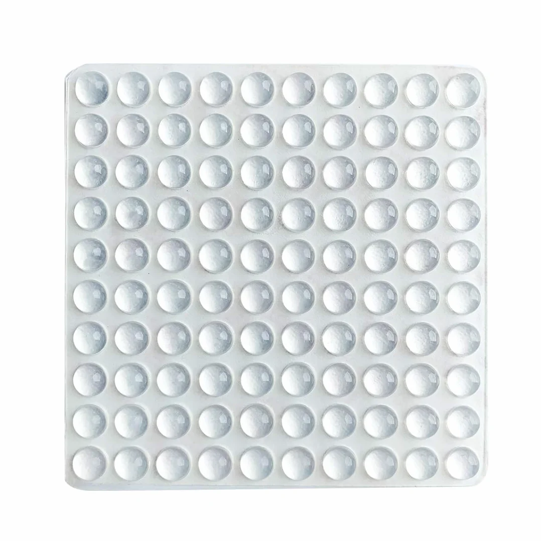 Przezroczyste silikonowe podkładki antykolizyjne, 8 mm x 4 mm, 100 sztuk, samoprzylepne, antypoślizgowe punkty ochronne