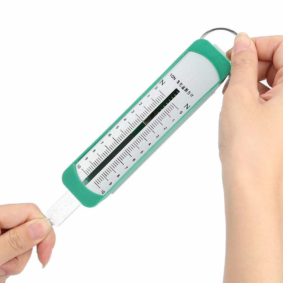 Akozon Newton Meter 10N Dynamometr sprężynowy Fizyka Mechaniczny przyrząd eksperymentalny do użytku edukacyjnego