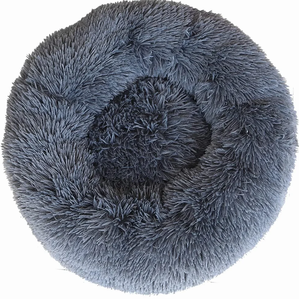 Pluszowy pączek, legowisko dla psa, kota, puszyste, uspokajające, okrągłe, ciepłe, gniazdo, idealne dla małych zwierząt domowych, 3 kg