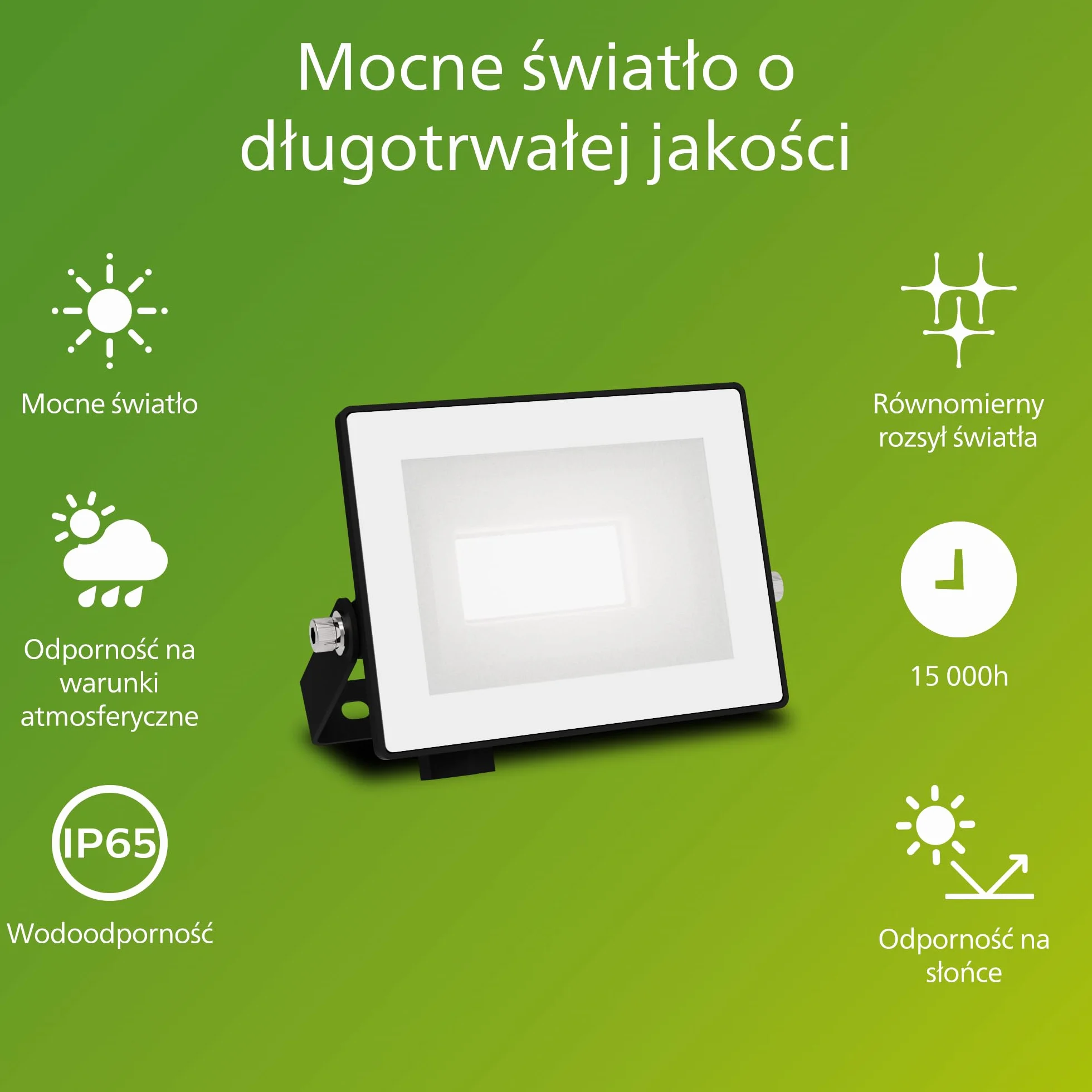 Philips Lois Zewnętrzna Lampa Floodlight, 10 W, 5000 K, Czarna