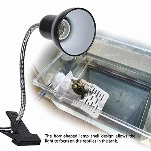 Zacisk Oprawa Lampy Reptile Sun Basking Lamp Clip Elastyczny Uchwyt na Lampę Grzewczą