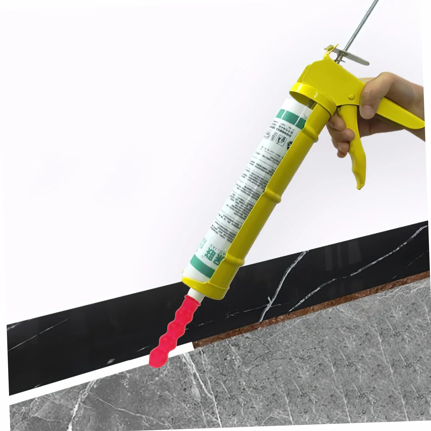 Cabilock 30 Szt. Caulk Saver Cap Narzędzie Do Wykańczania Caulk Saver Caps Uszczelniające Osłony Rur Zakrętki Do Uszczelniania I Konserwowania Czerwony