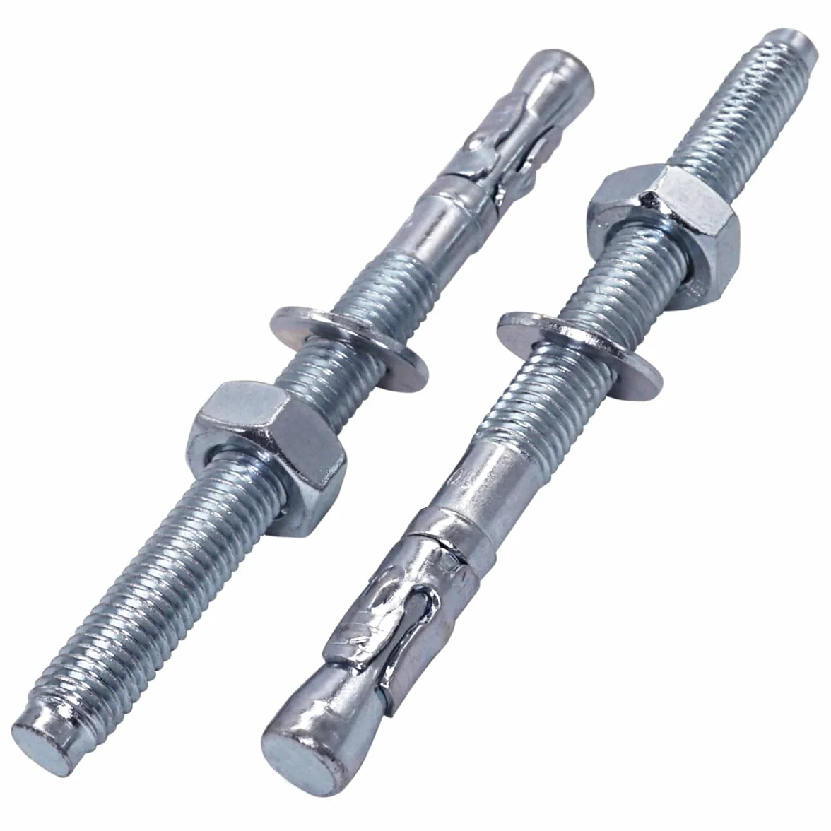 SKIR'CO Kotwy klinowe M8 x 115 mm, metalowe kołki, kotwa śrubowa, mocowanie do betonu, kotwa rozporowa