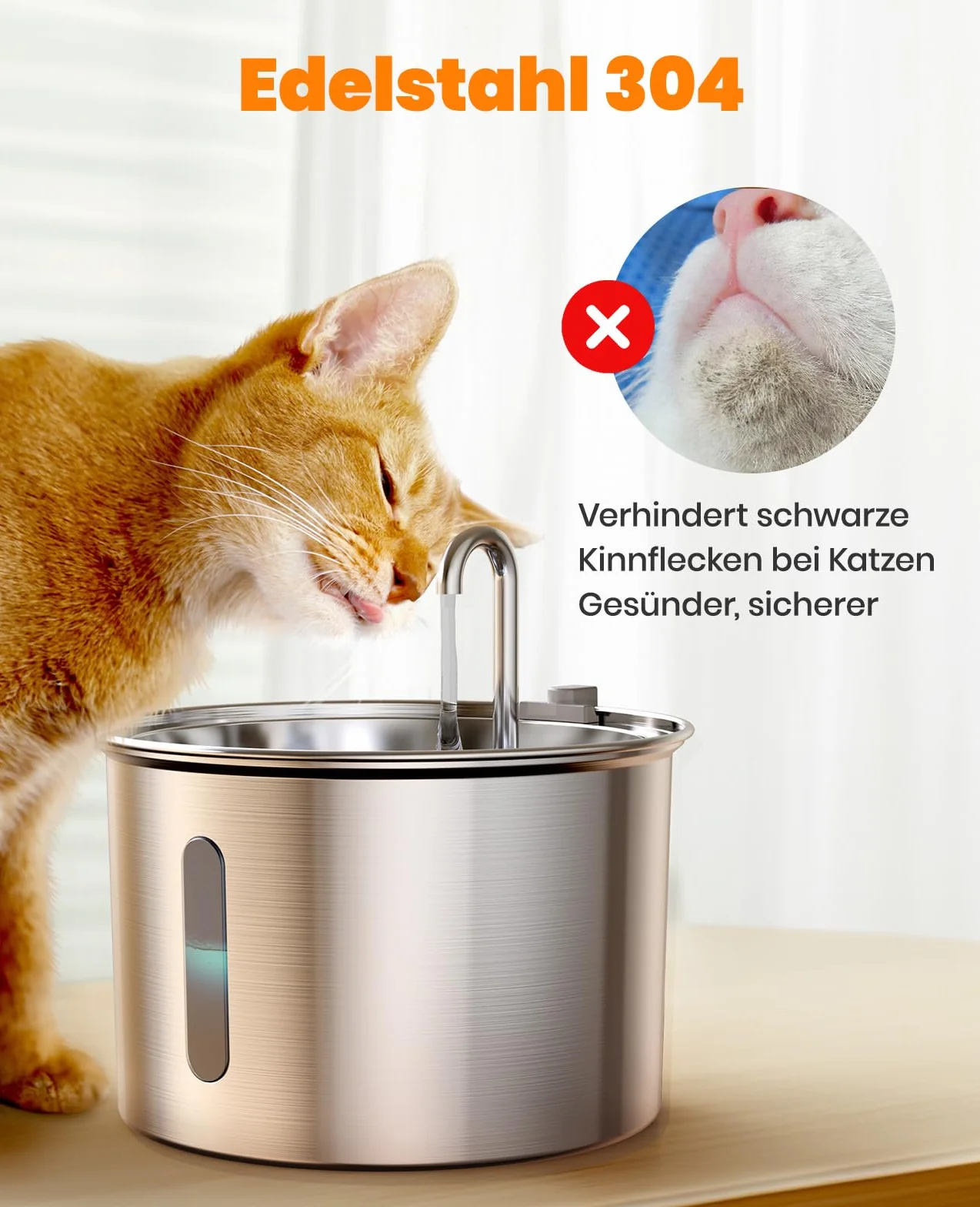 oneisall Fontanna na wodę dla kotów do picia, 2L stalowa żeliwna konstrukcja fontanny dla kotów, ultra cicha fontanna dla zwierząt z 3-pakietem filtrów, zmywarkowa miska na wodę dla kotów