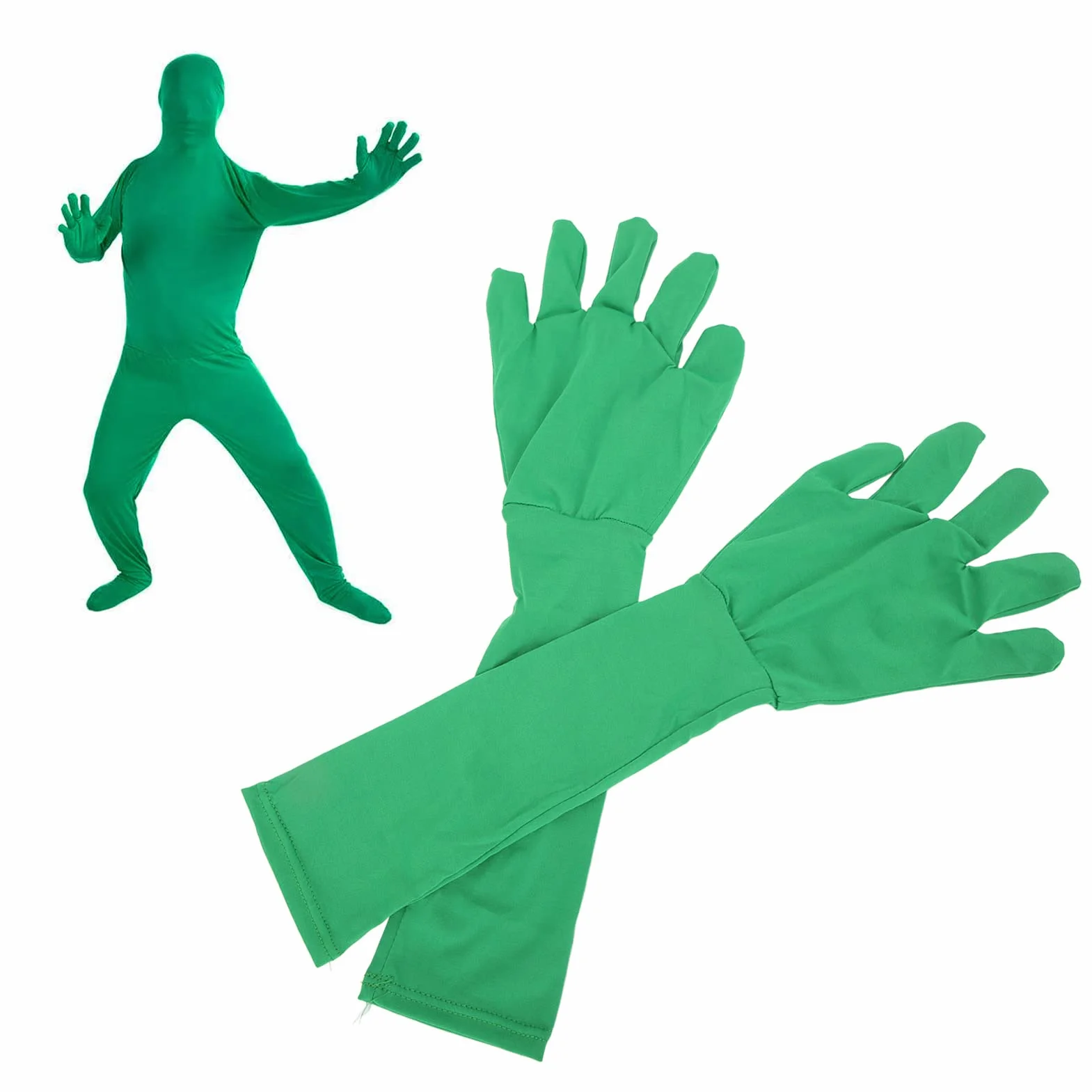 Uniwersalne Rękawice Chromakey Green Screen do Produkcji Filmów Fotograficznych, łatwe w Użyciu i Wygodne, Składane i Nadające się do Prania