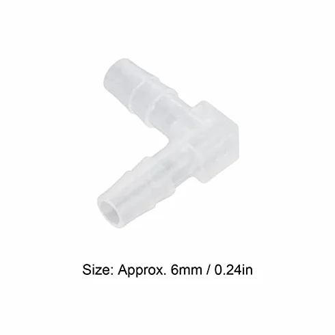 KIMISS Elbow Hose Barb 90 stopni 10 szt plastikowe złączki L do węży adapter równy akwarium