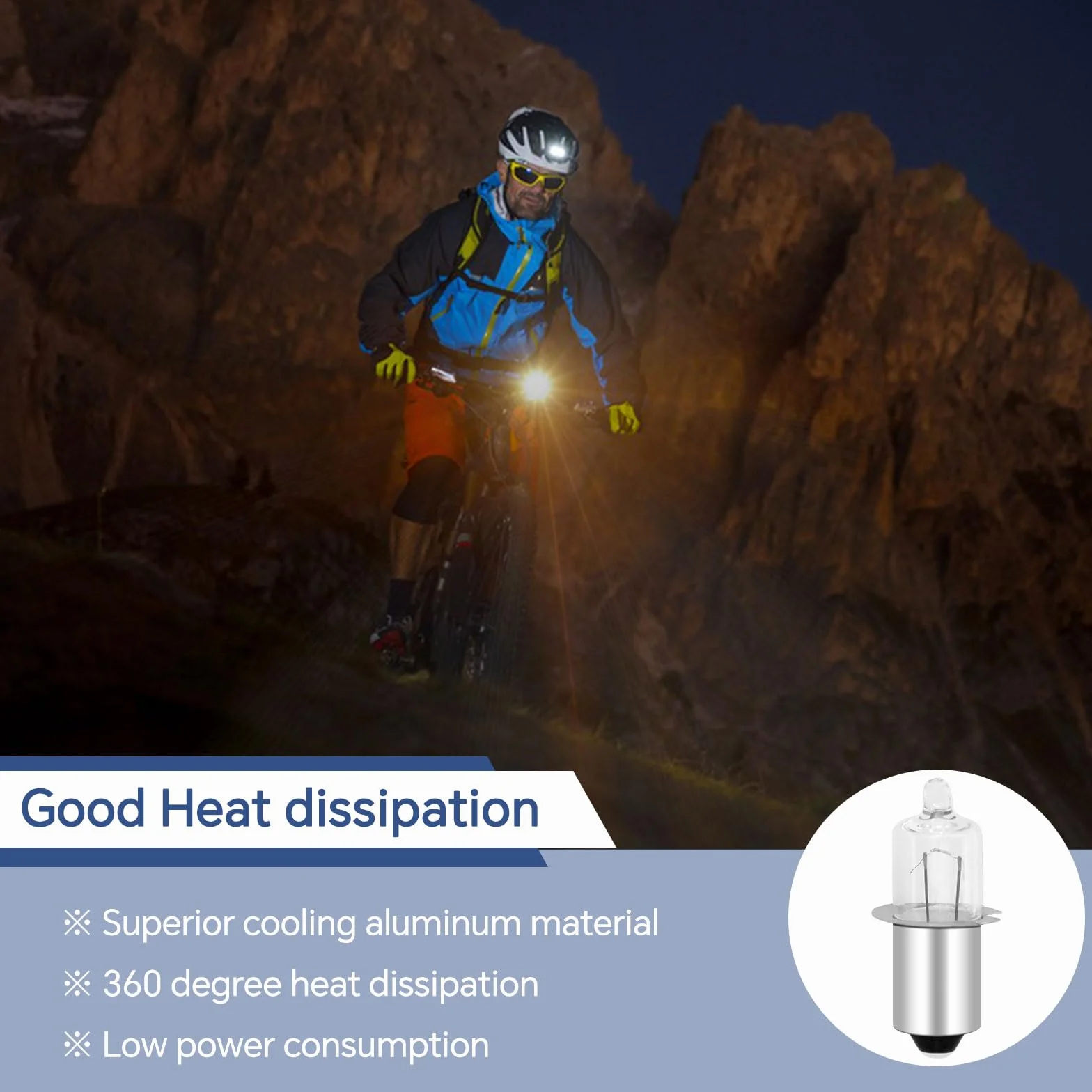 Żarówki halogenowe HS3 2,4W 6V PX13,5s 2500K ciepła biel do latarki rowerowej