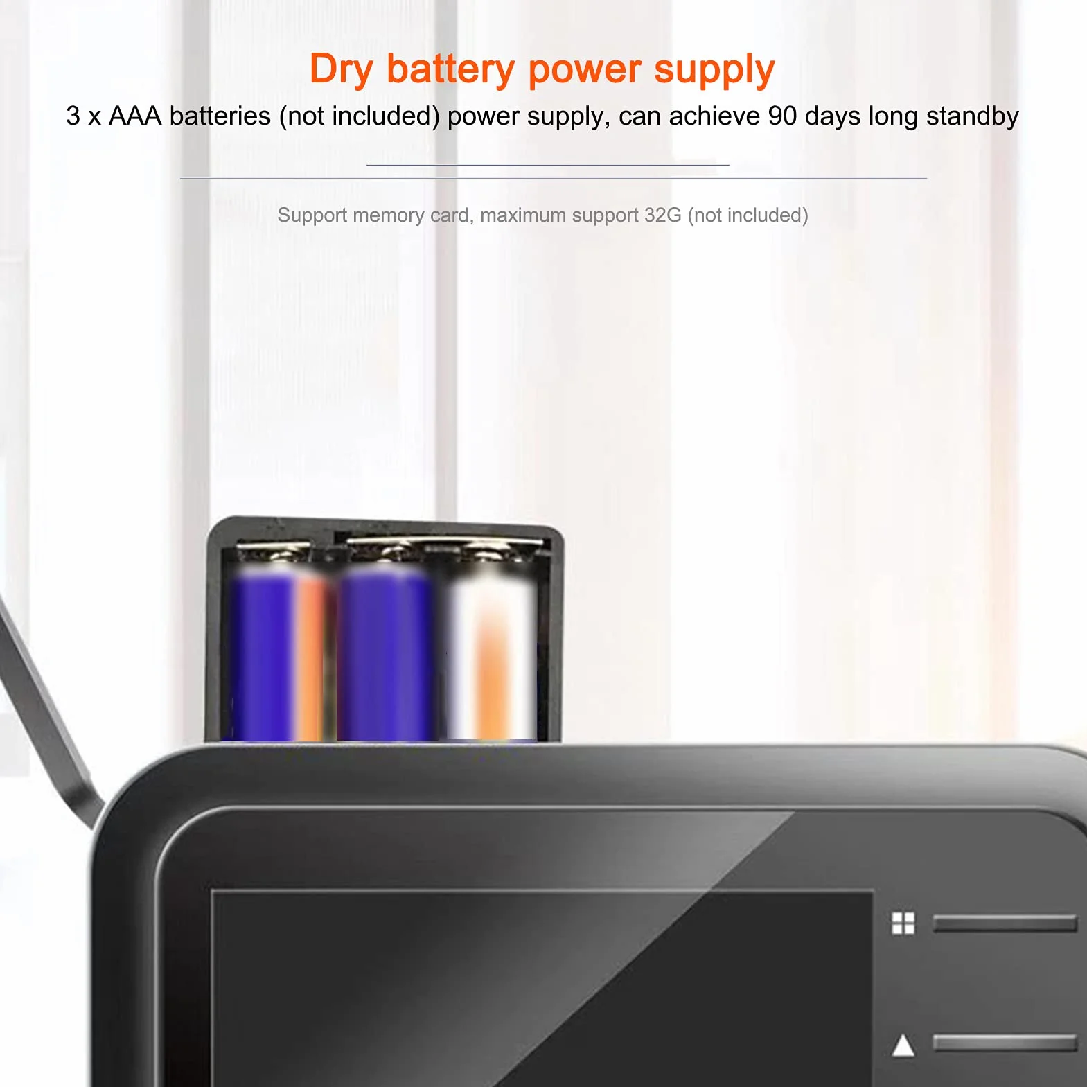 Bezprzewodowy Cyfrowy Dzwonek Wideo, Wizjer z Monitorem LCD 2,4 Cala, Elektroniczna Kamera Monitorująca Cat Eye, Szerokokątny Obiektyw HD 90°, Noktowizor w Podczerwieni, Migawka Ruchu