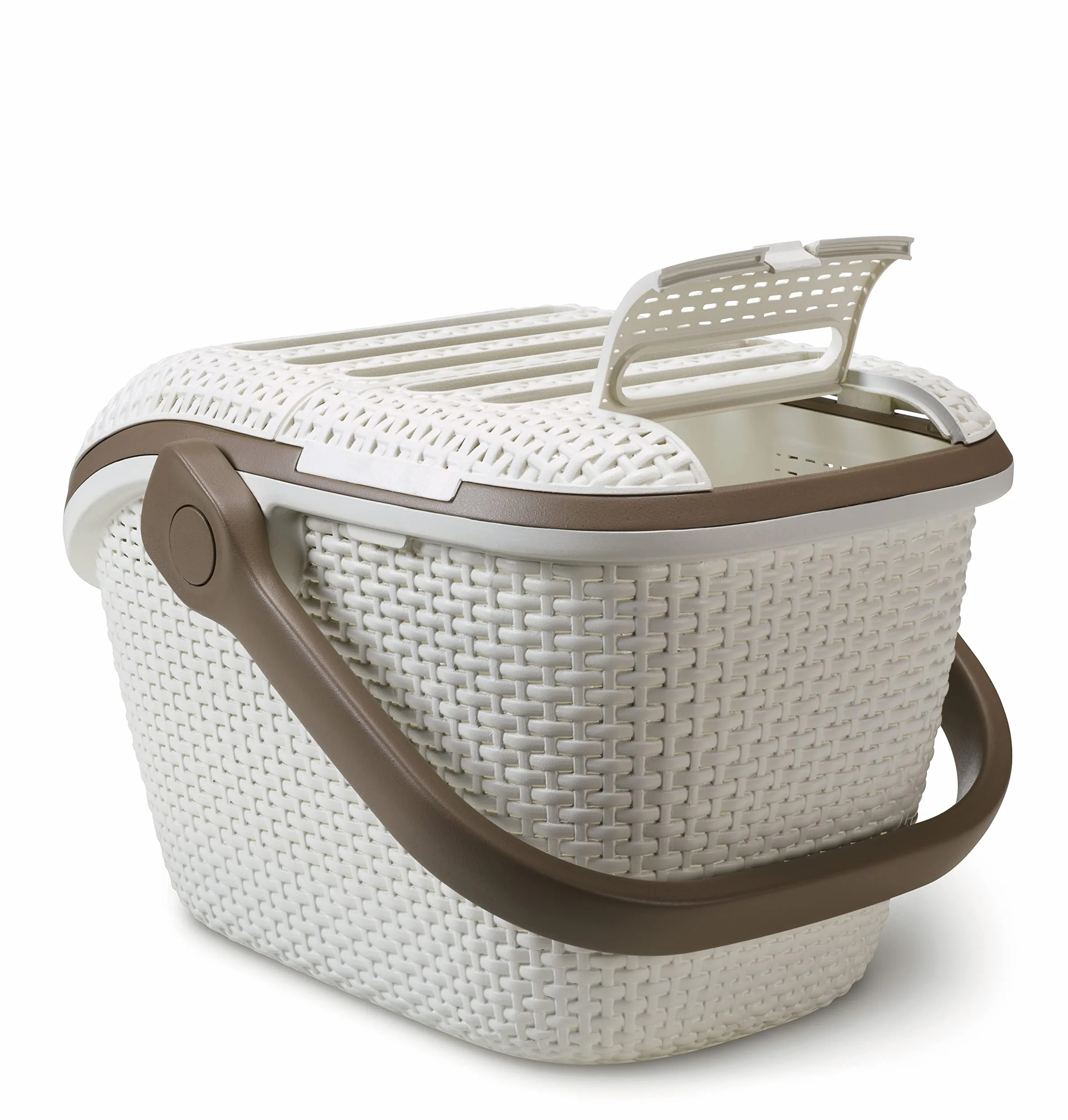 Curver Pudełko transportowe dla zwierząt domowych dł.: 51 cm szer.: 38 cm wys.: 33 cm białe