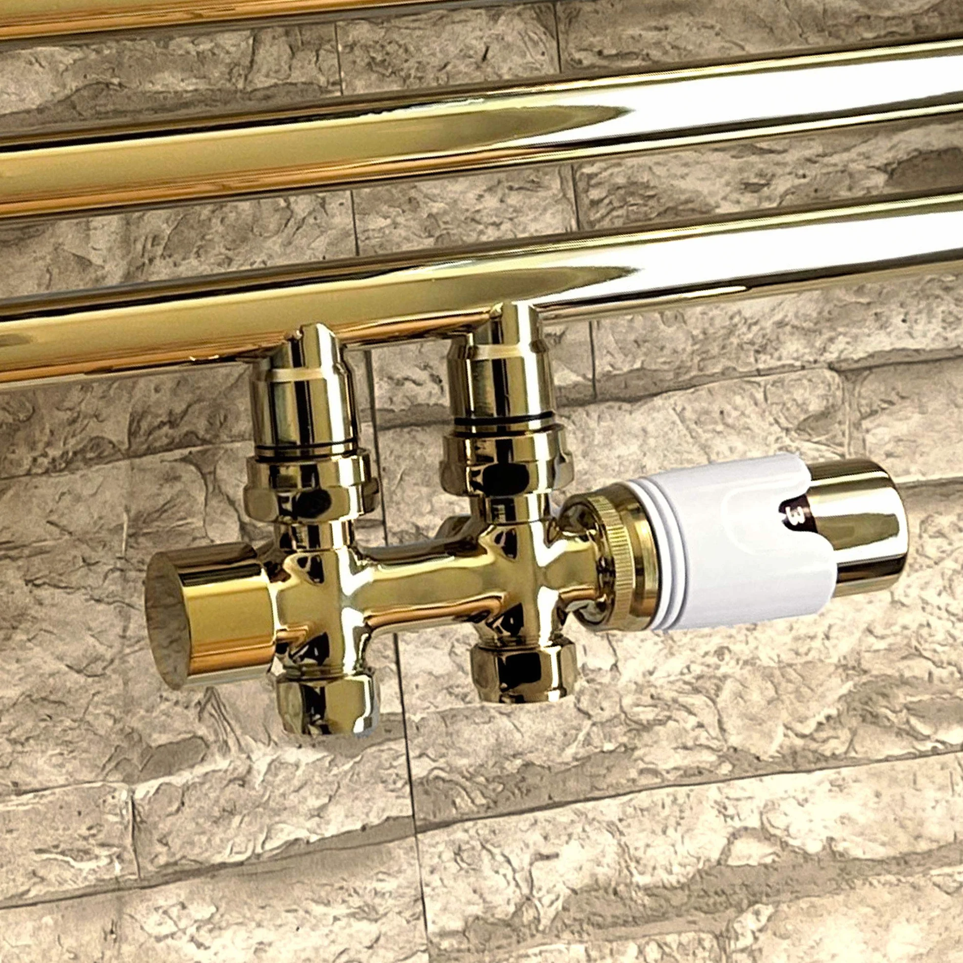 Gulfstream-Komfort Grzejnik łazienkowy chrom złoty antracyt biały czarny 1150x500 mm prosty